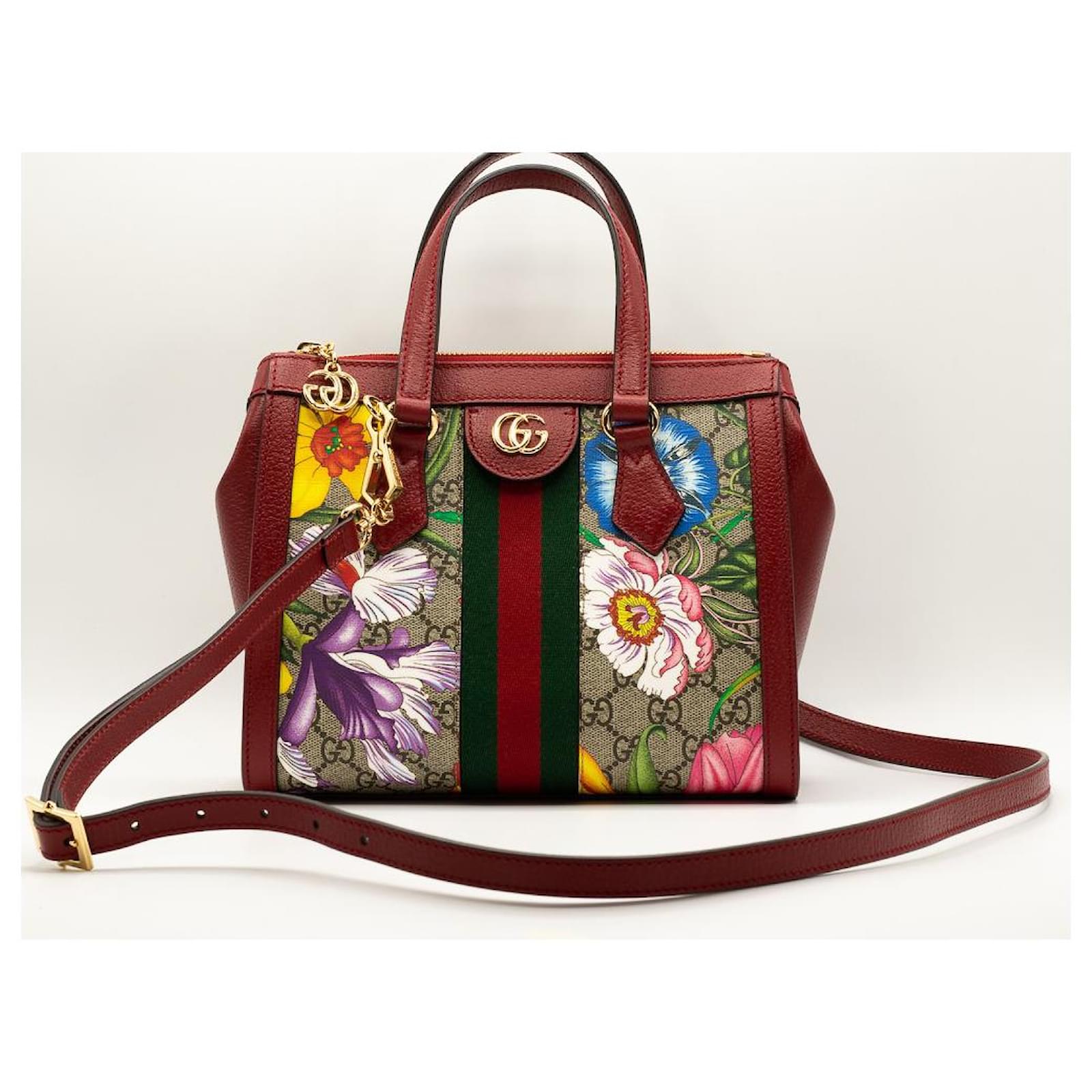 gucci ladies ophidia gg flora tote bag