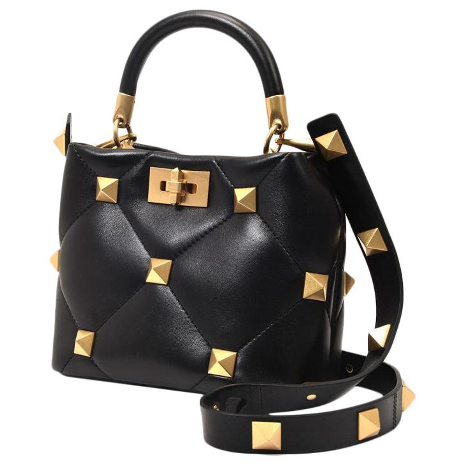 Sac à Main Valentino Vintage En Cuir Corail - Petit Format, Sangle Dorée - Très Bon état