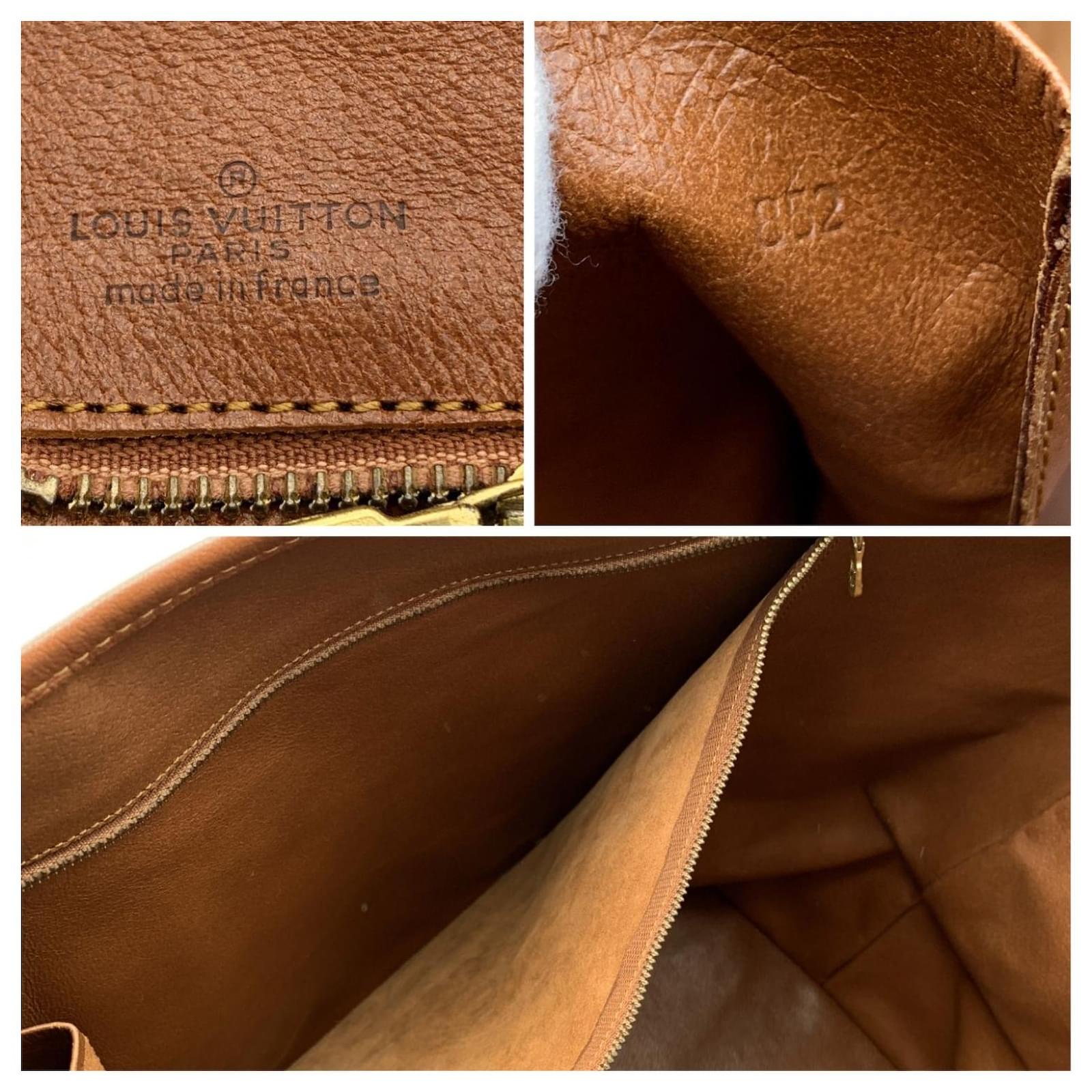 Louis Vuitton Vintage Monogram Canvas Sac Weekender XL Tote Bag Brown Cloth  ref.463260 - Joli Closet