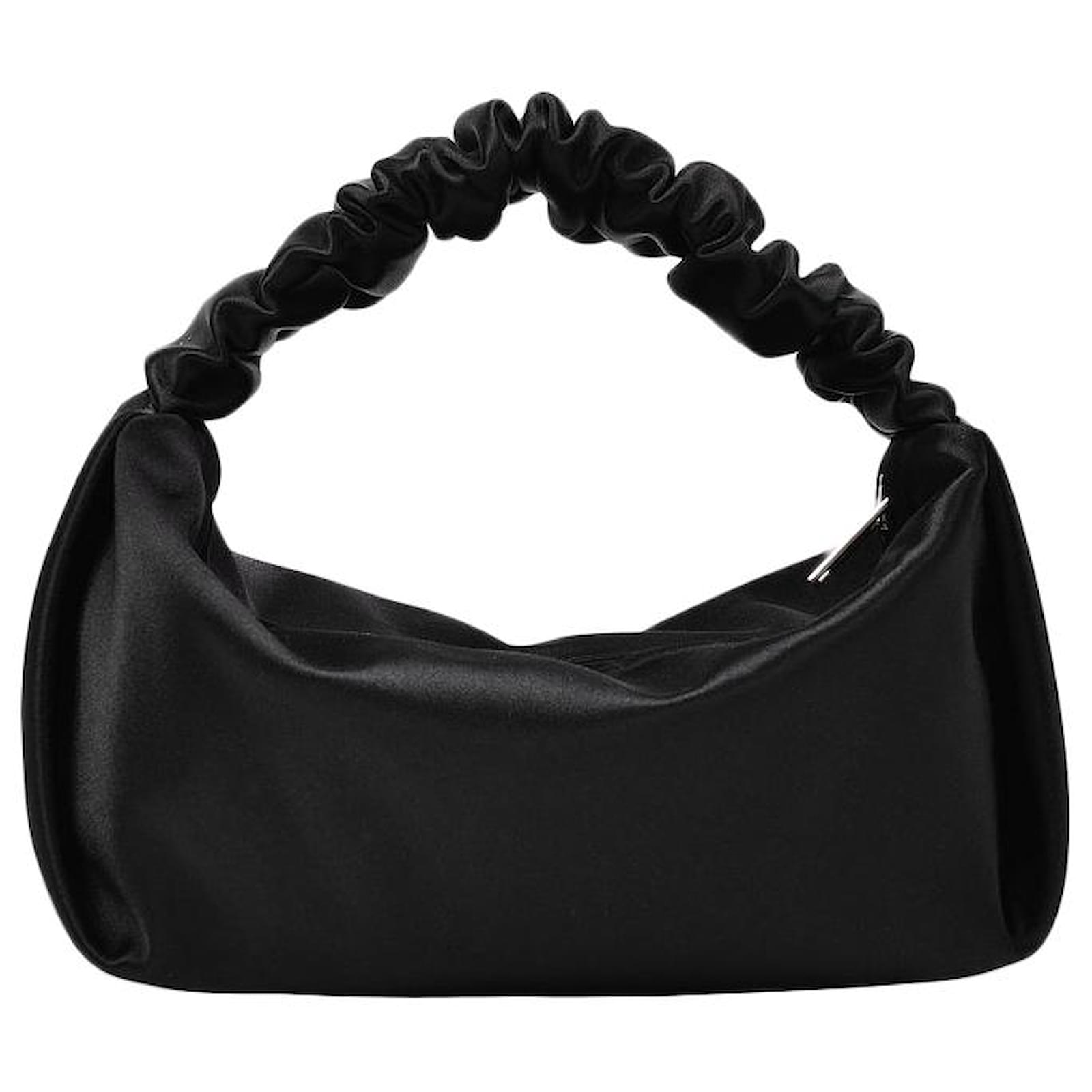 Alexander Wang Scrunchie Mini Bag in Black Satin ref.463329 - Joli Closet