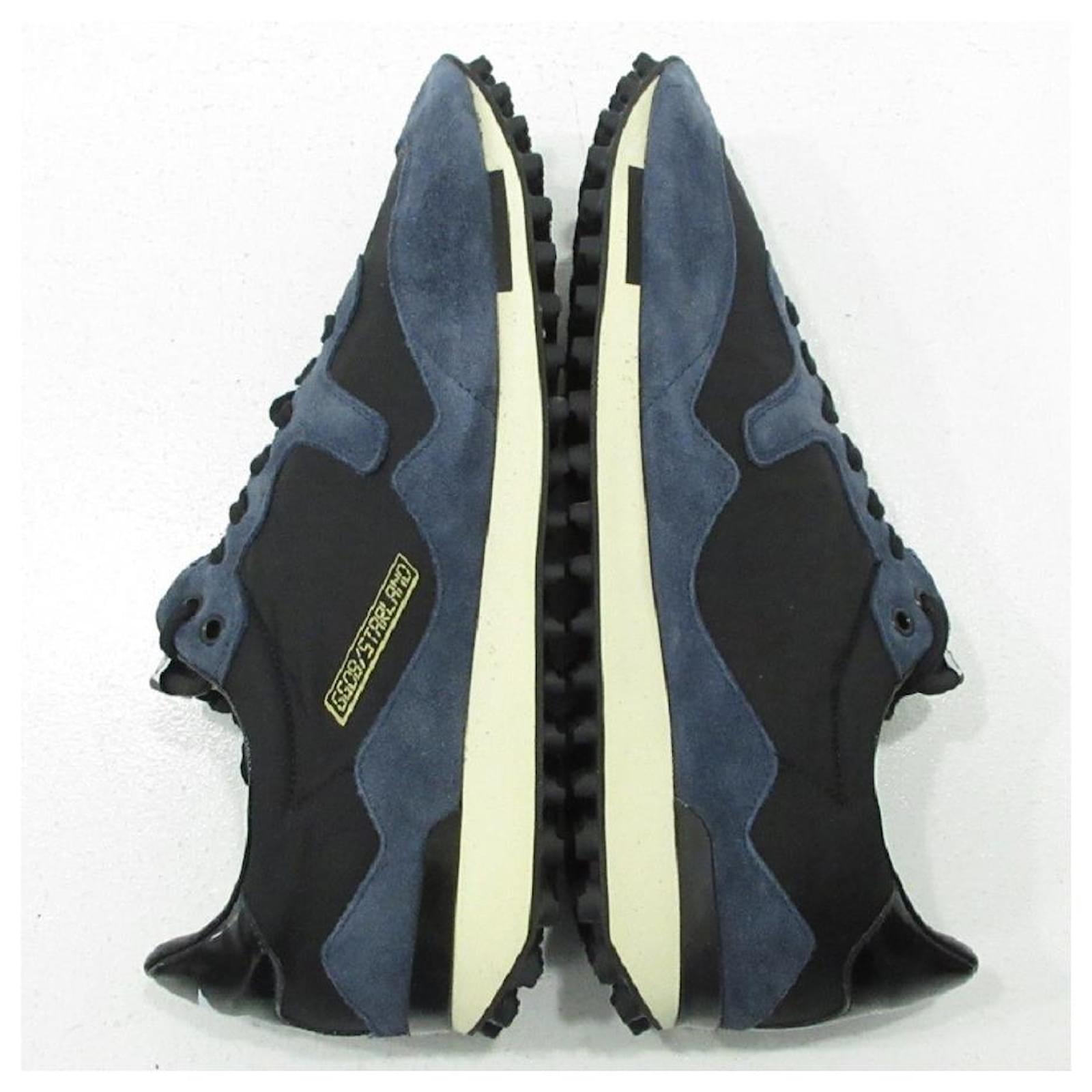 Used GOLDEN GOOSE DELUXE BRAND Golden Goose Deluxe Brand Sneakers SNEAKERS STARLAND G30MS456.a4 Black x Navy Size 44