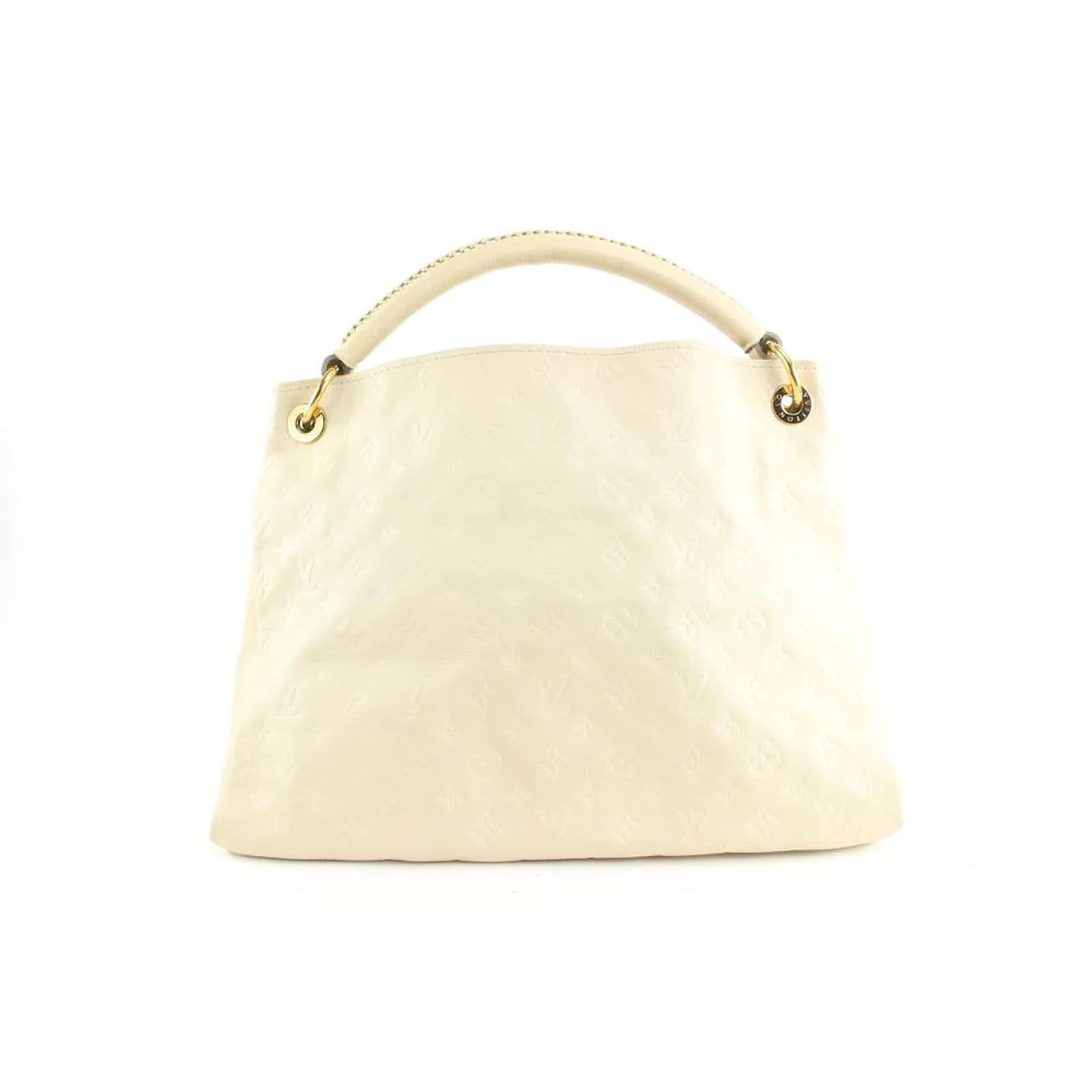 Autre Marque Louis Vuitton Ivory Neige Monogram Empreinte Artsy MM Hobo  Braided Bag Leather ref.366070 - Joli Closet