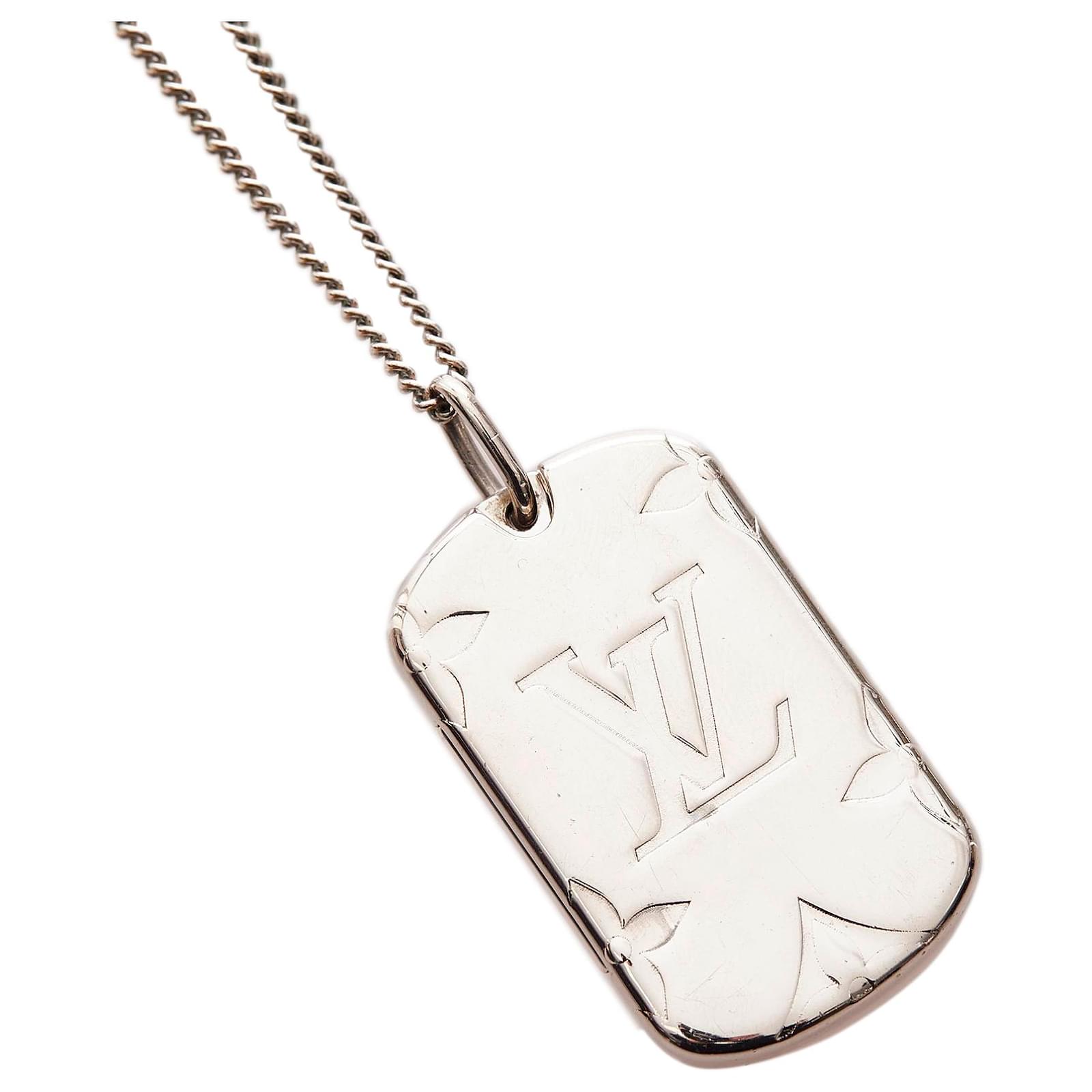 REAL LV MONOGRAM ECLIPSE PLATE NECKLACE  Lv monogram, Monogram, Womens  jewelry necklace