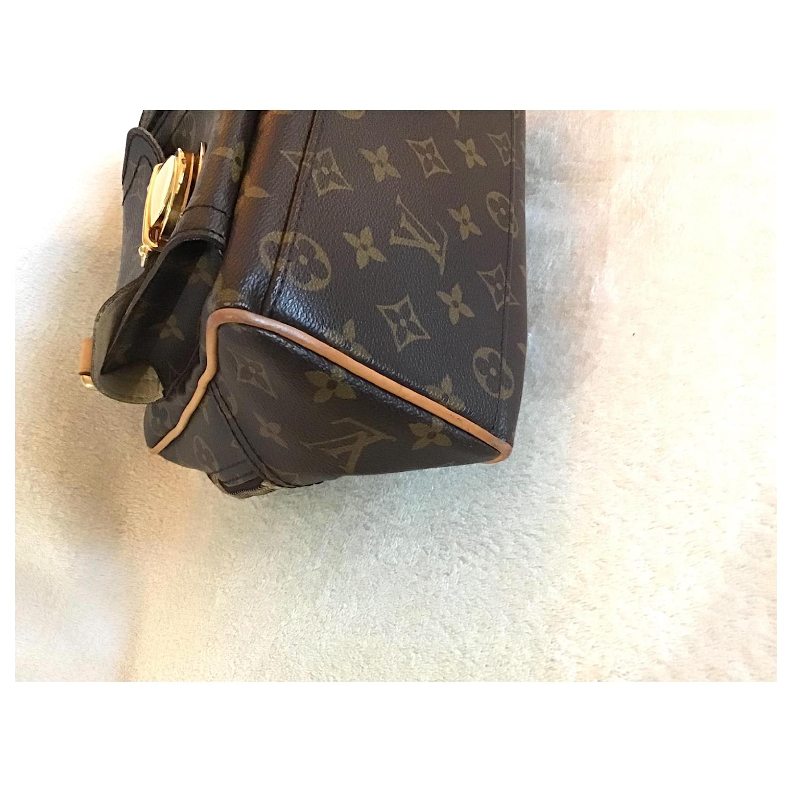 Louis Vuitton Brown Monogram Manhattan PM Cloth ref.656461 - Joli Closet