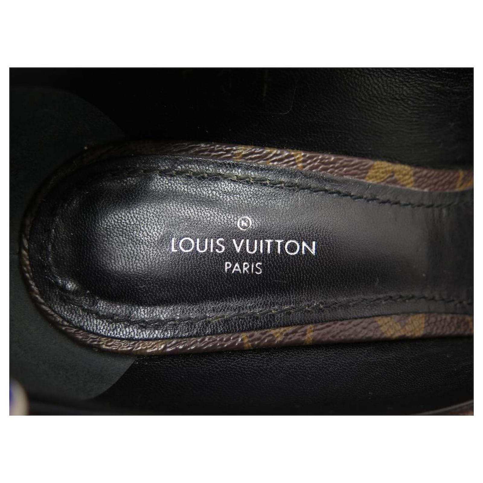 Louis Vuitton Brown Monogram Canvas Madeleine Pumps Size 39.5