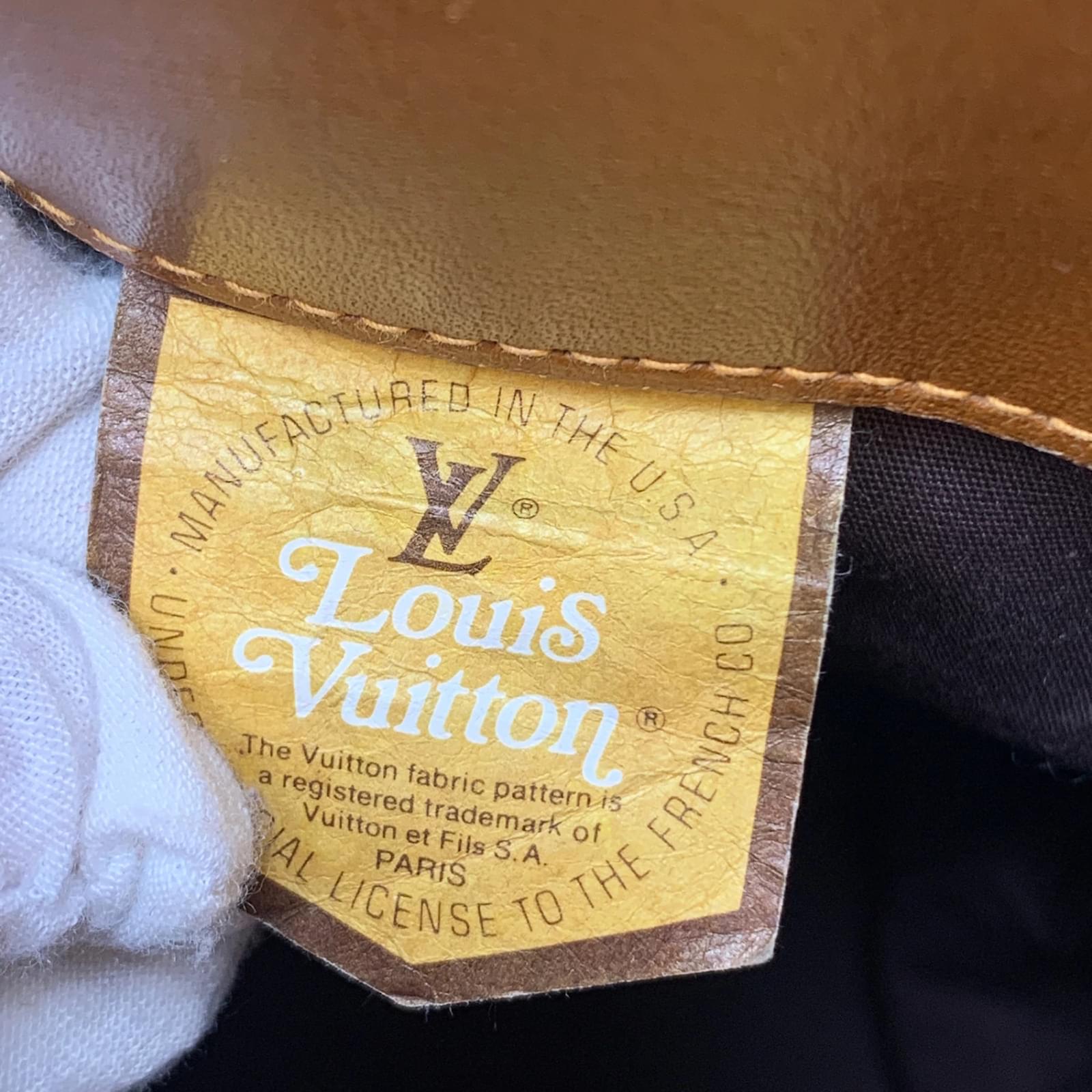 Louis Vuitton Vintage French Co. Made in USA Monogram Bucket Bag Brown  Cloth ref.464807 - Joli Closet