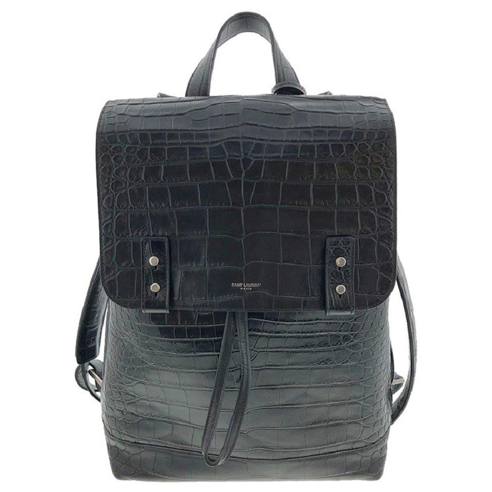SAINT LAURENT PARIS Sac de Jules backpack bag Backpack Leather gray Yves Saint Laurent [Used] Yves Saint-Laurent Sack de Jules  main image 2