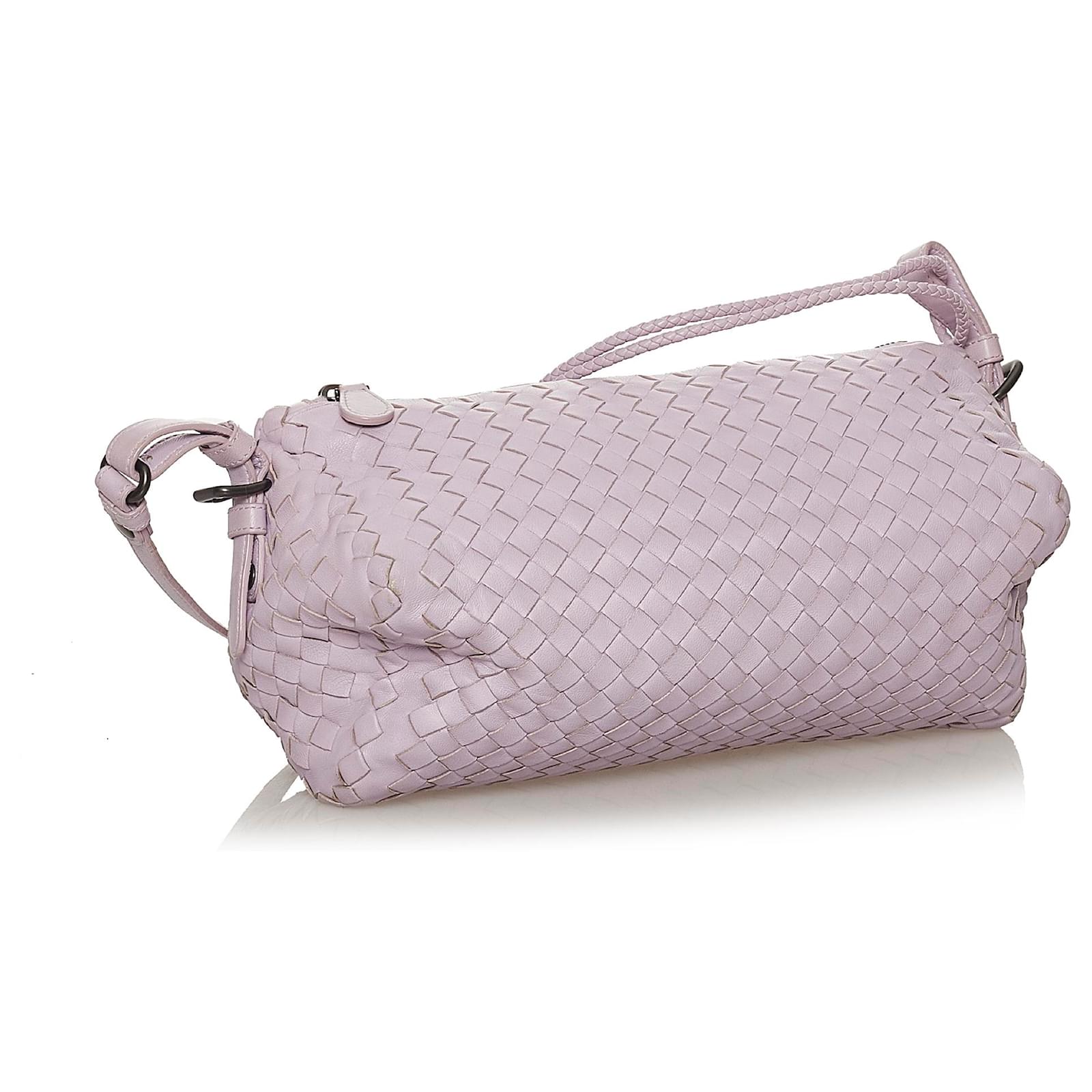 Bottega Veneta Pink Intrecciato Leather Shoulder Bag Pony-style calfskin  ref.404002 - Joli Closet