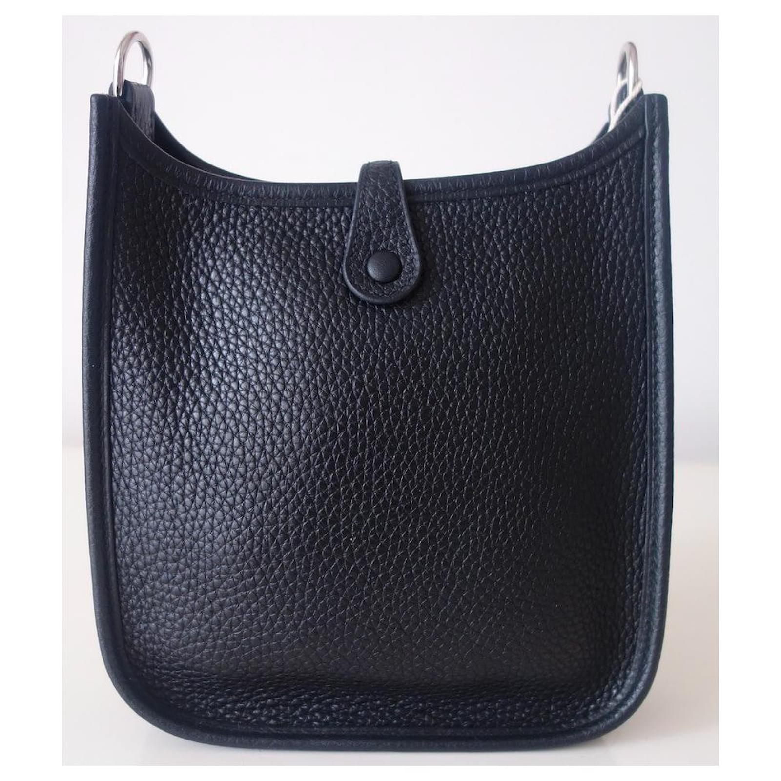 Hermès Hermes Evelyne black bag Leather ref.466134 - Joli Closet