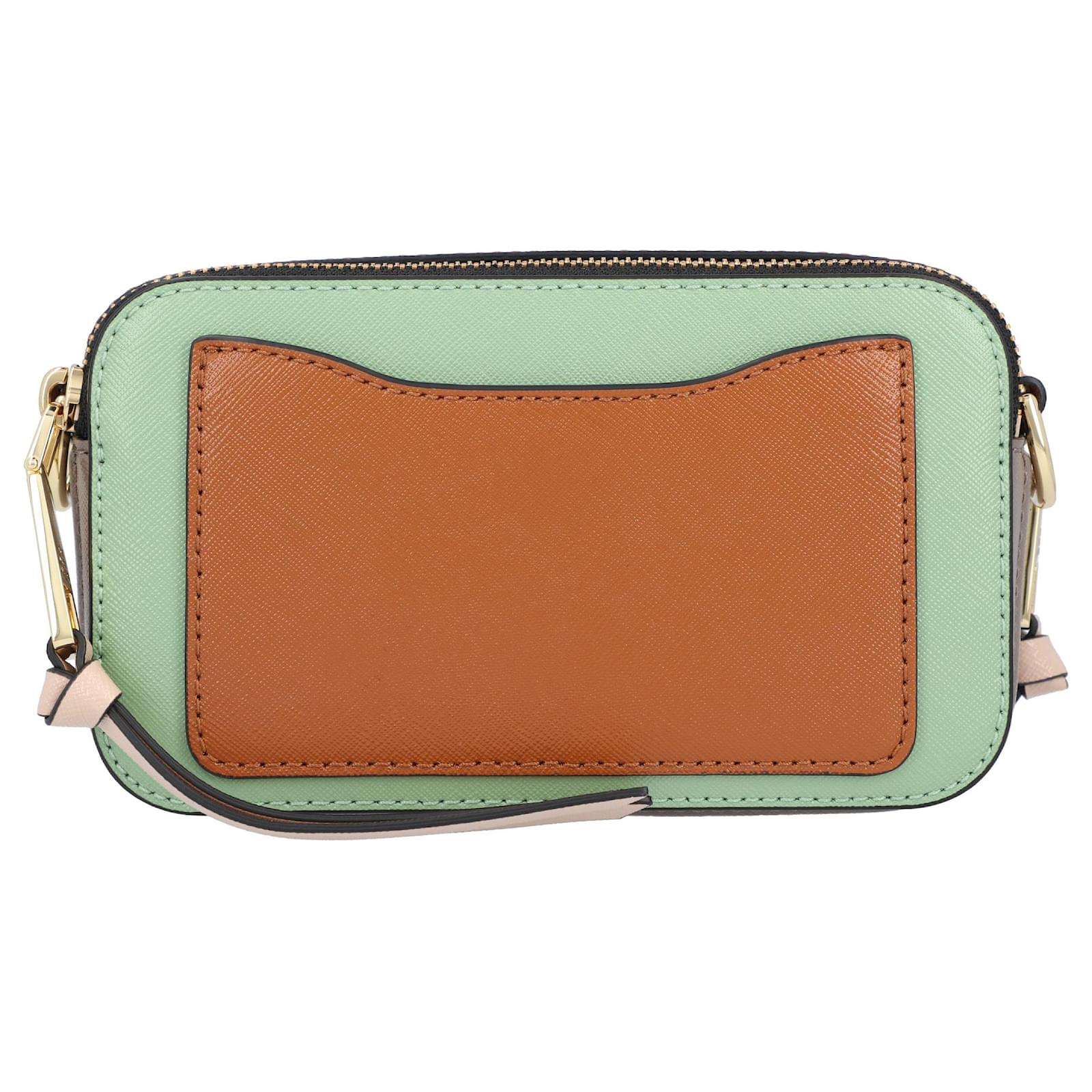 Marc Jacobs Snapshot in green leather and printed strap ref.466761 - Joli  Closet