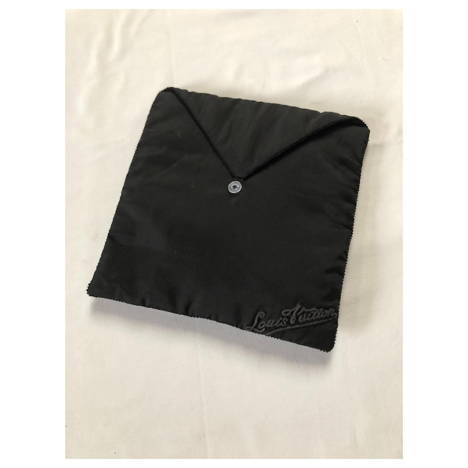 Louis Vuitton black silk bermuda shorts with LV pattern lace trims