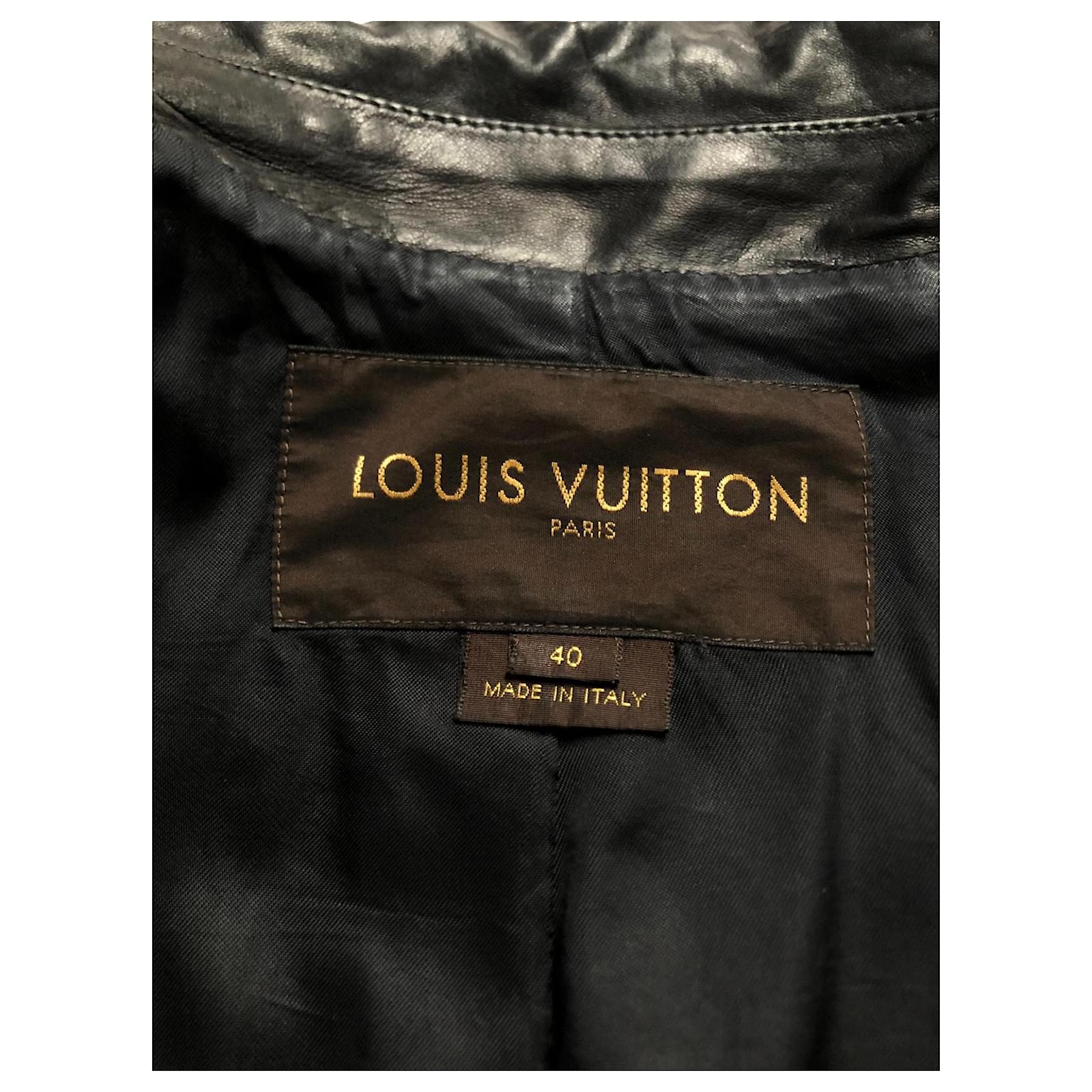 louis vuitton embossed leather jacket