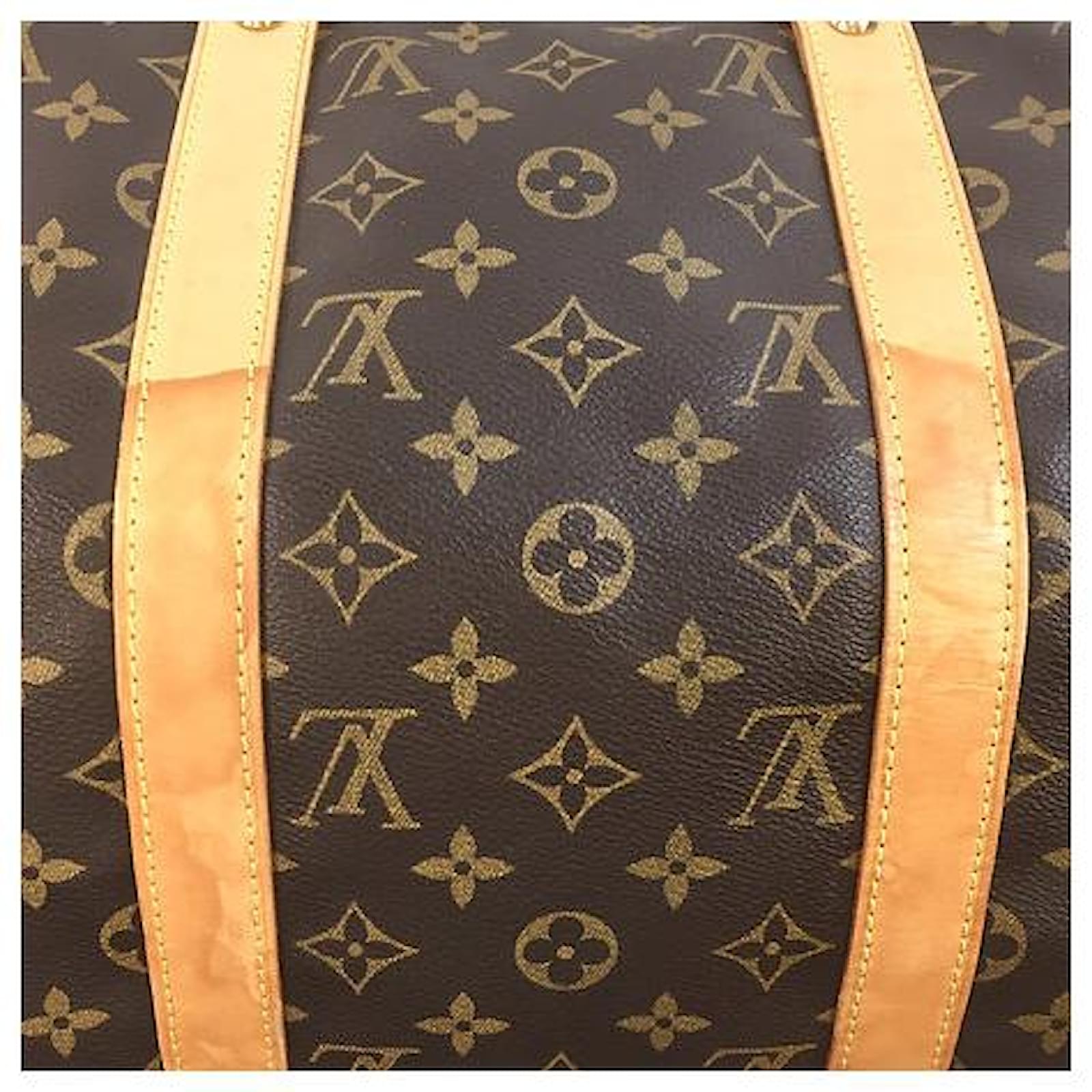 Louis Vuitton Sac Athletisme Duffel Monogram Canvas Brown Leather  ref.468209 - Joli Closet