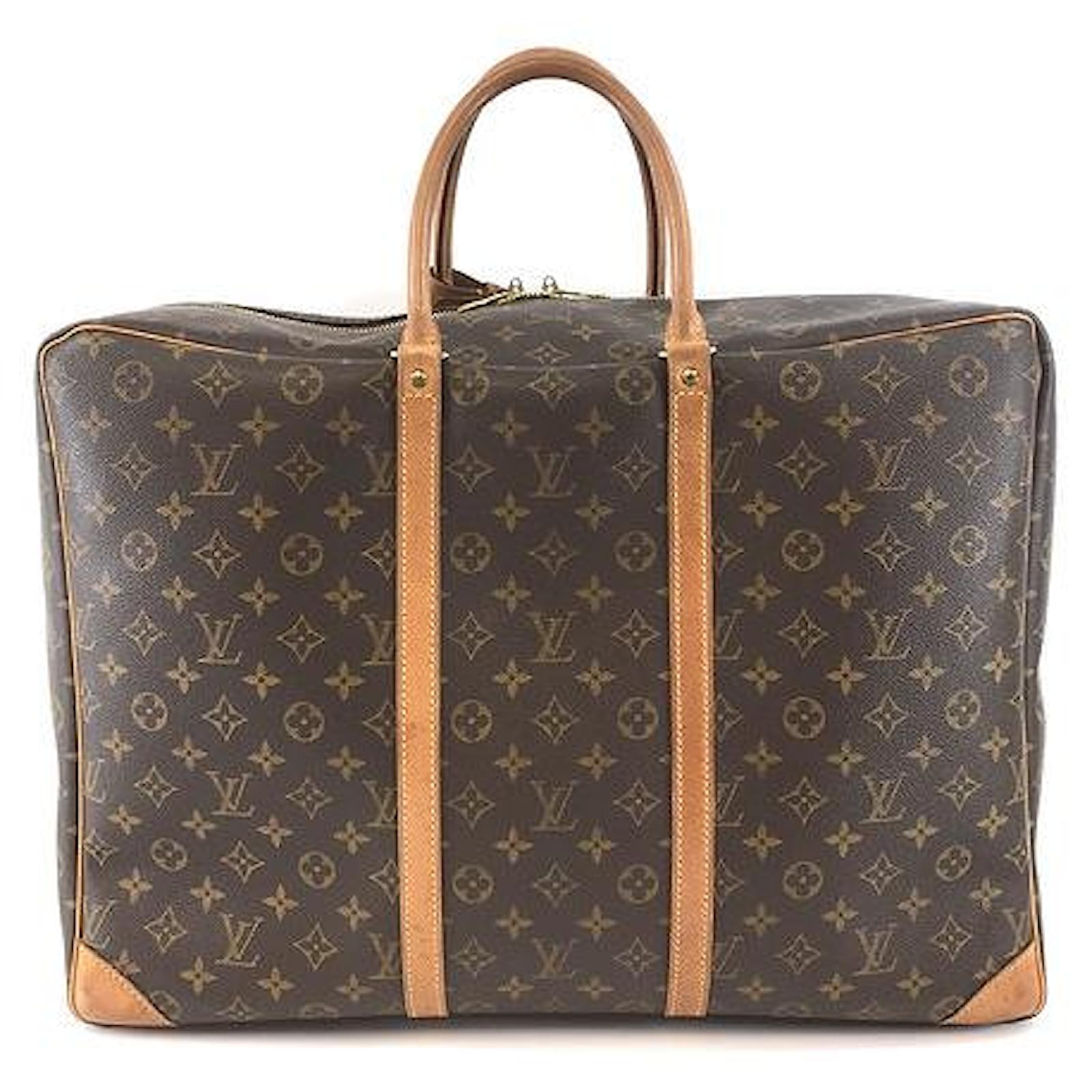 Louis Vuitton Sirius 55 Monogram canvas Brown Leather ref.468243 - Joli ...