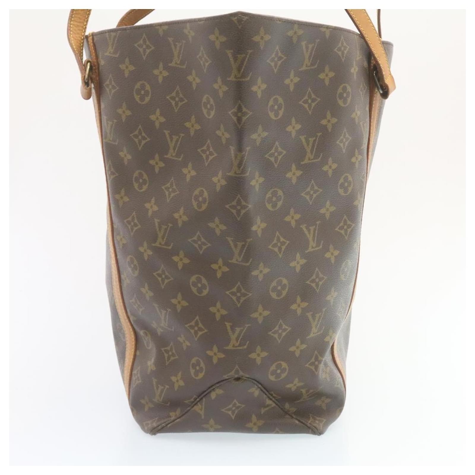 LOUIS VUITTON Monogram Sac Shopping Tote Bag M51108 LV Auth jk843