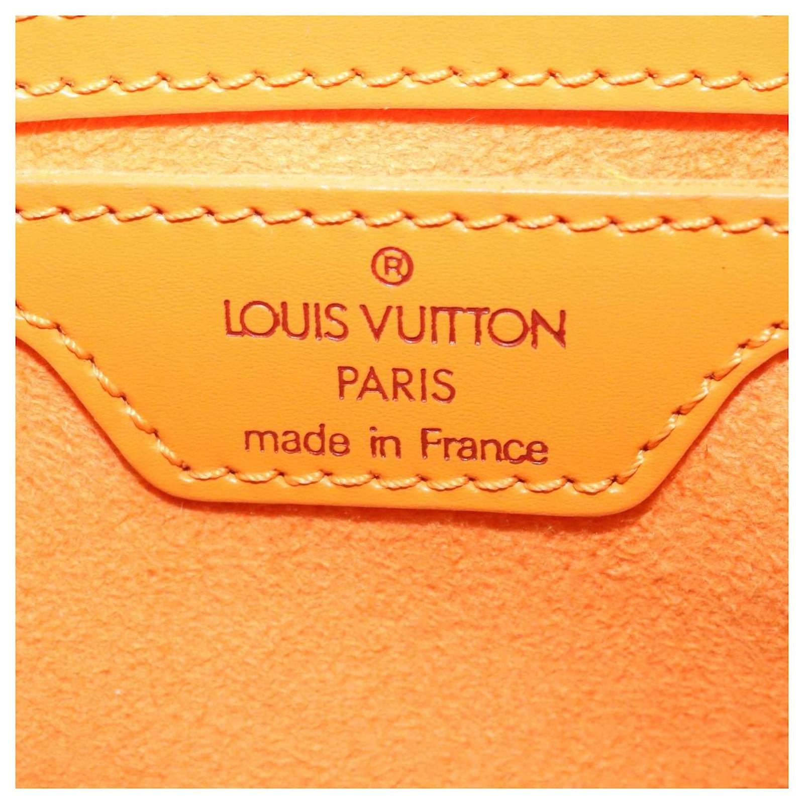 LOUIS VUITTON Epi Soufflot Hand Bag Orange M5222H LV Auth nh373