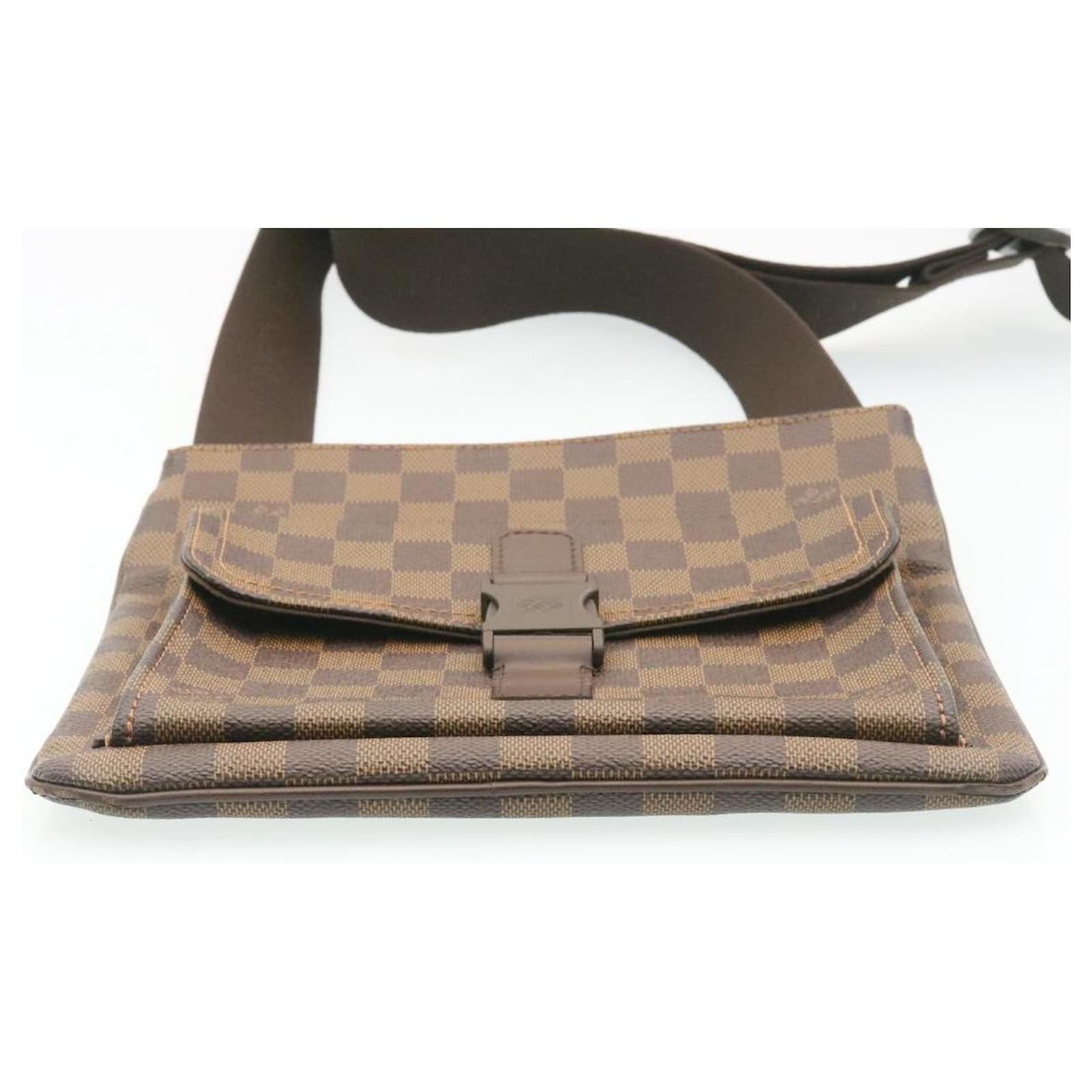 Auth Louis Vuitton Damier Pochette Merwiel Crossbody Shoulder Bag N51127  e53004f