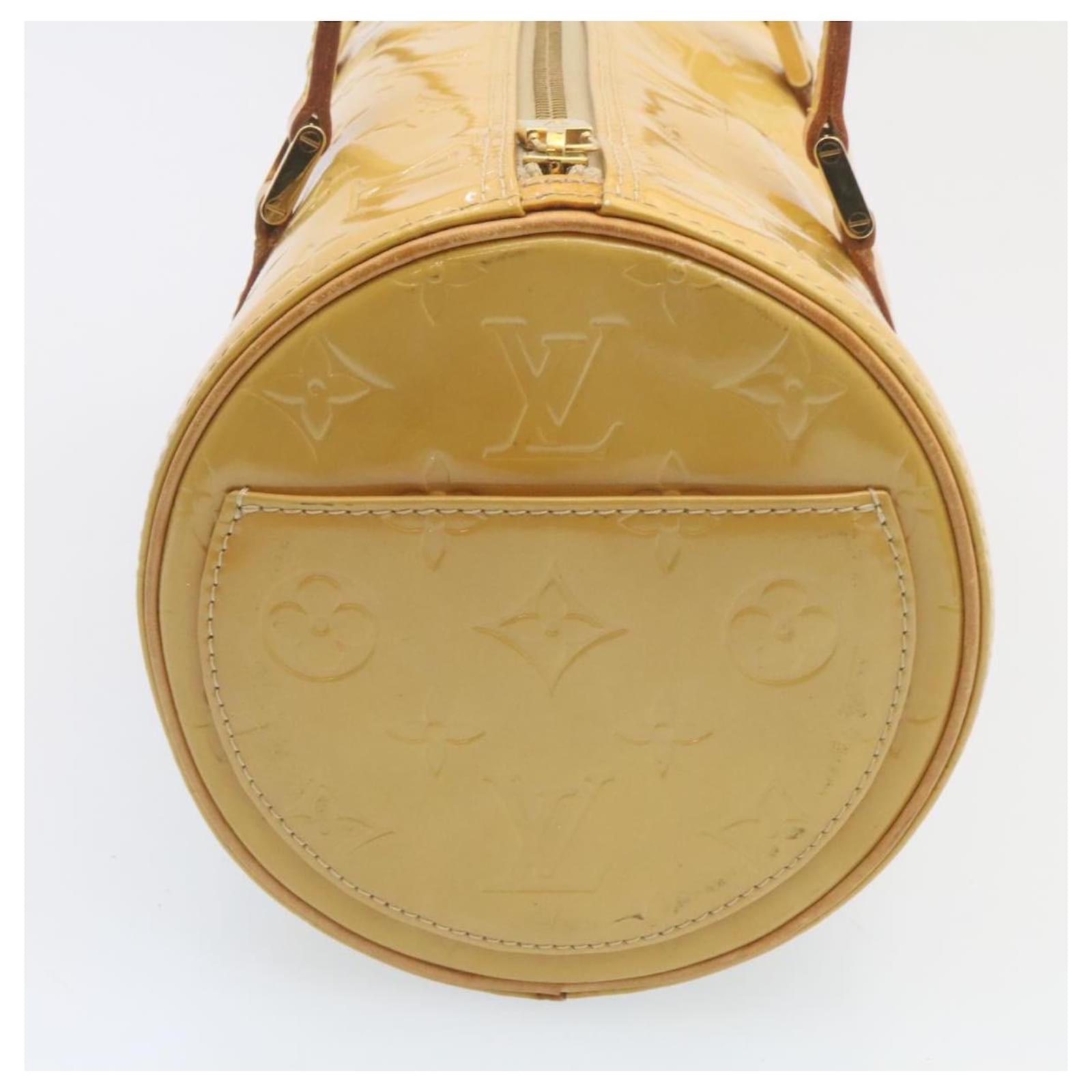 LOUIS VUITTON Monogram Vernis Bedford Hand Bag Beige M91006 LV