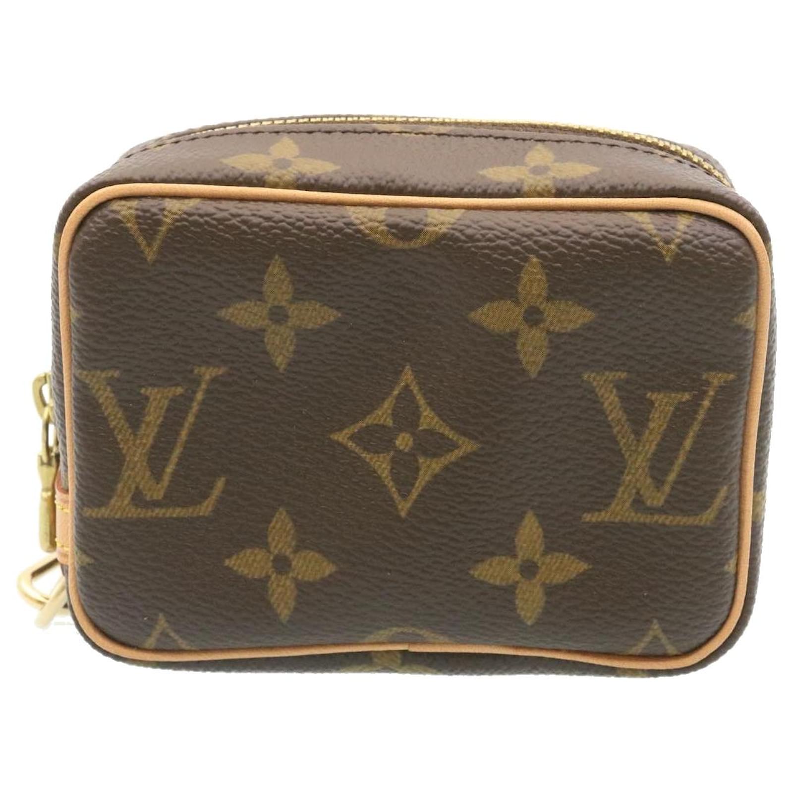 Louis Vuitton BAG ON BELT T75 Monogram Brown Leather Cloth ref