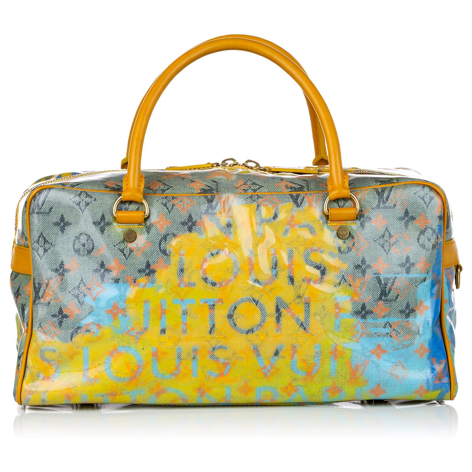 Louis Vuitton Yellow Monogram Pulp Line Weekender PM Multiple colors  Leather Cloth Cloth ref.468998 - Joli Closet