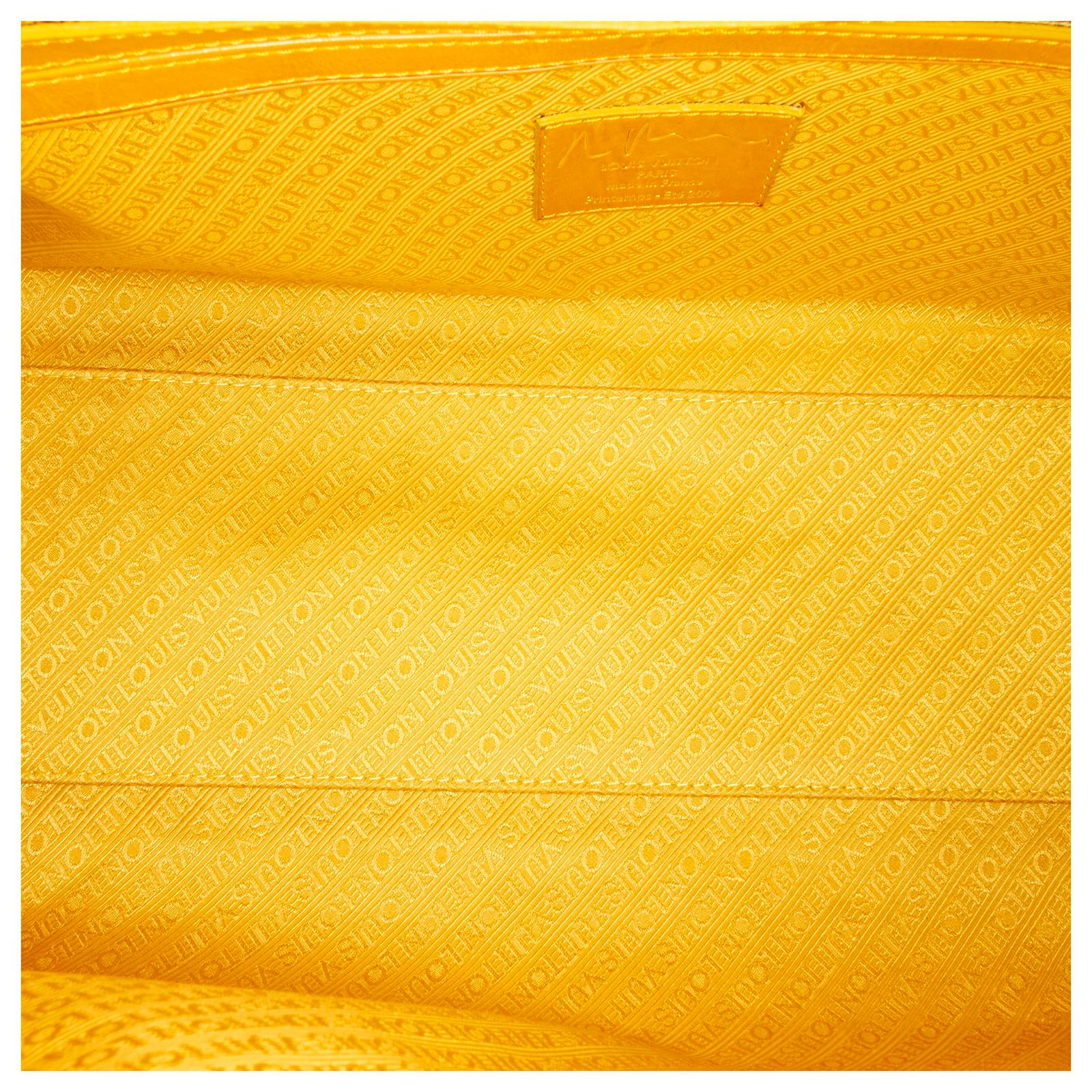 Louis Vuitton Yellow Monogram Pulp Line Weekender PM Multiple colors  Leather Cloth Cloth ref.468998 - Joli Closet