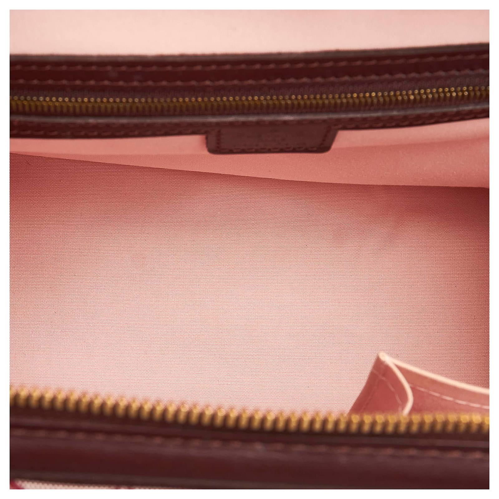 Louis Vuitton Red Monogram Mini Lin Josephine PM Leather Cloth Pony-style  calfskin Cloth ref.566821 - Joli Closet