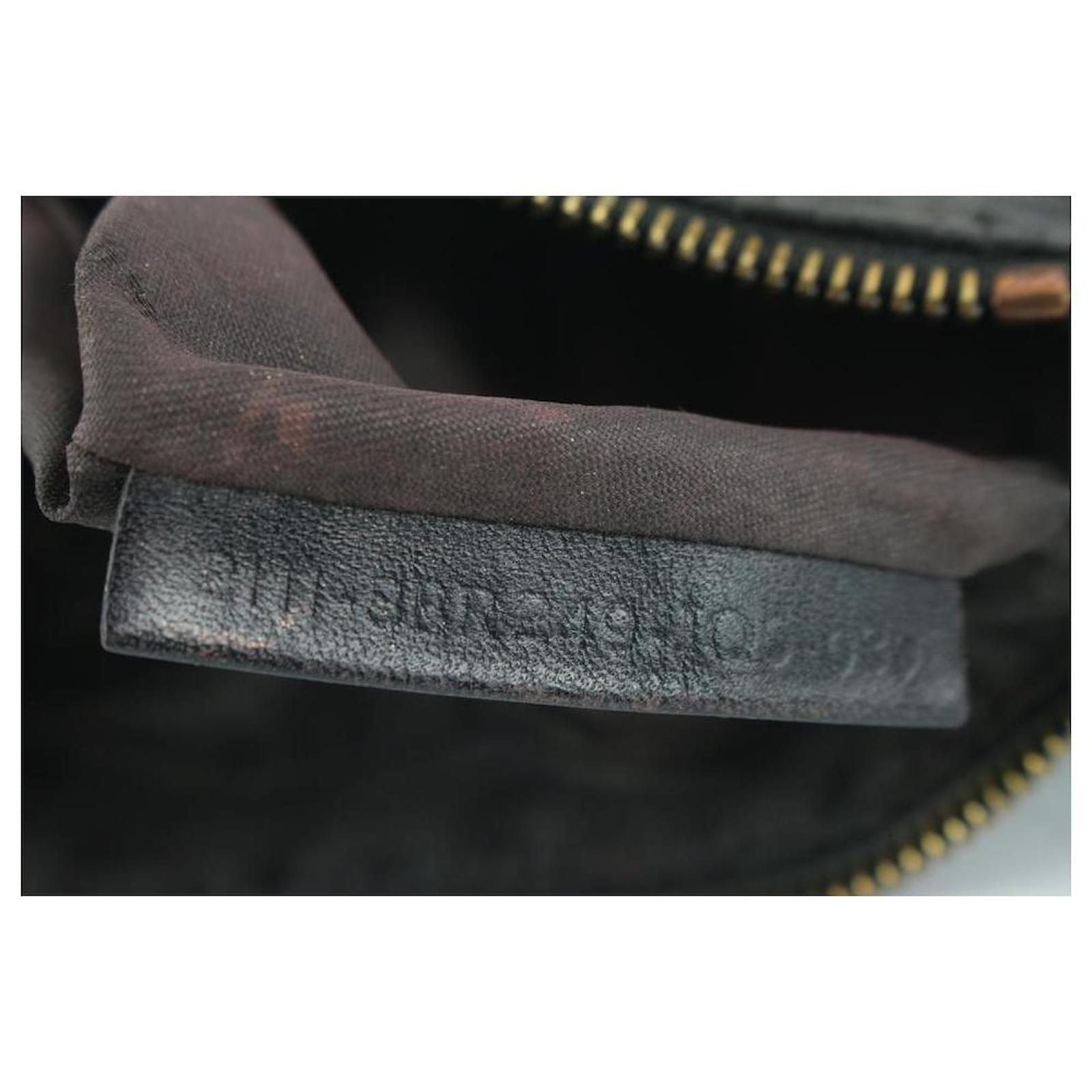 Fendi 8br249 Black Brown FF Zucchino Handbag Semi-shoulder