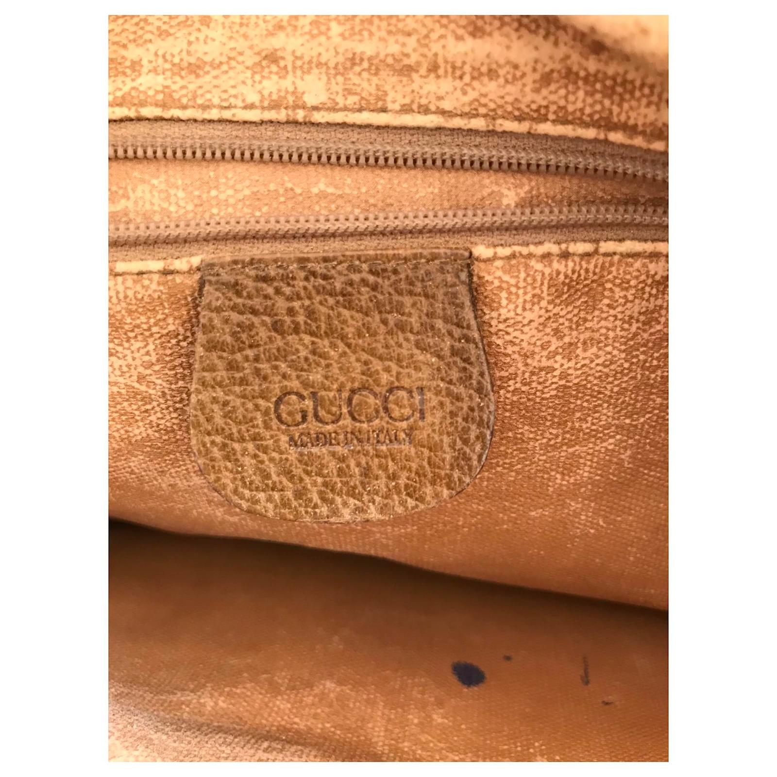 Vintage Gucci shoulder bag Khaki Cloth ref.469331 - Joli Closet