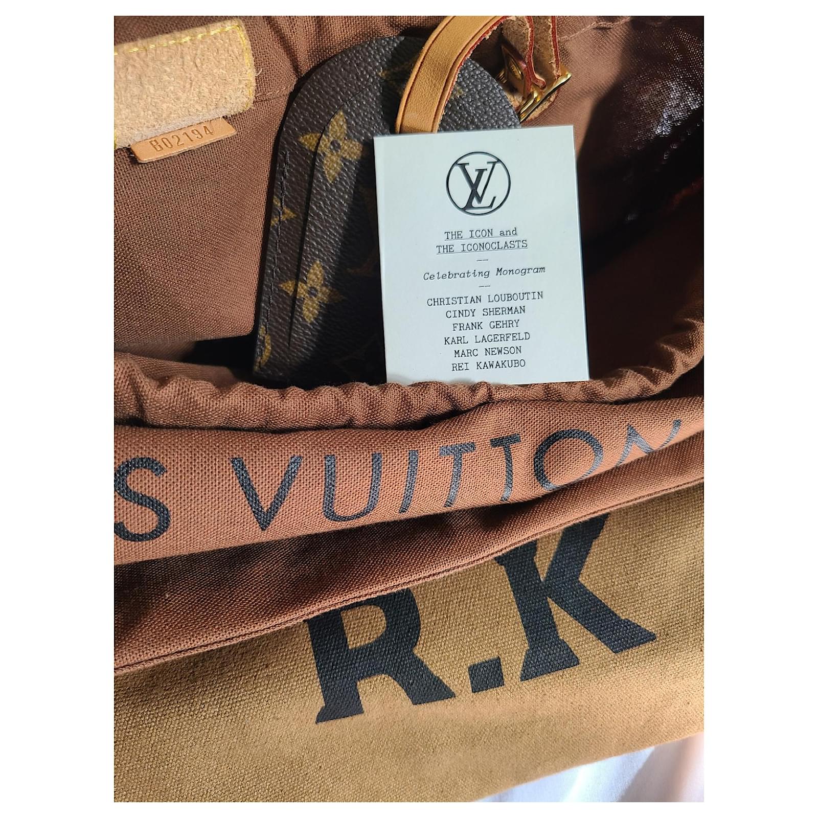 Louis Vuitton Monogram Plat Rei Kawakubo Tote Brown Cloth ref