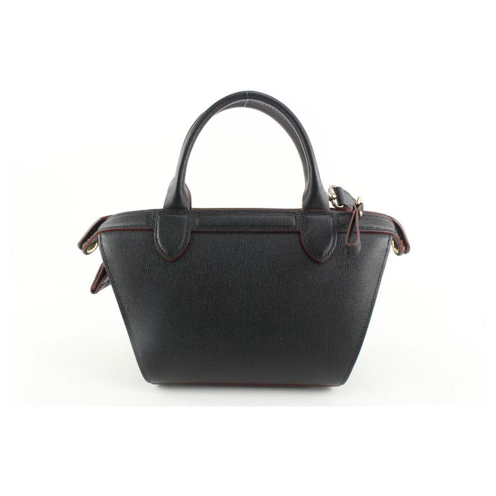 Longchamp Black Leather Extra Small Le Pliage 2way Mini ref.470061 - Joli  Closet