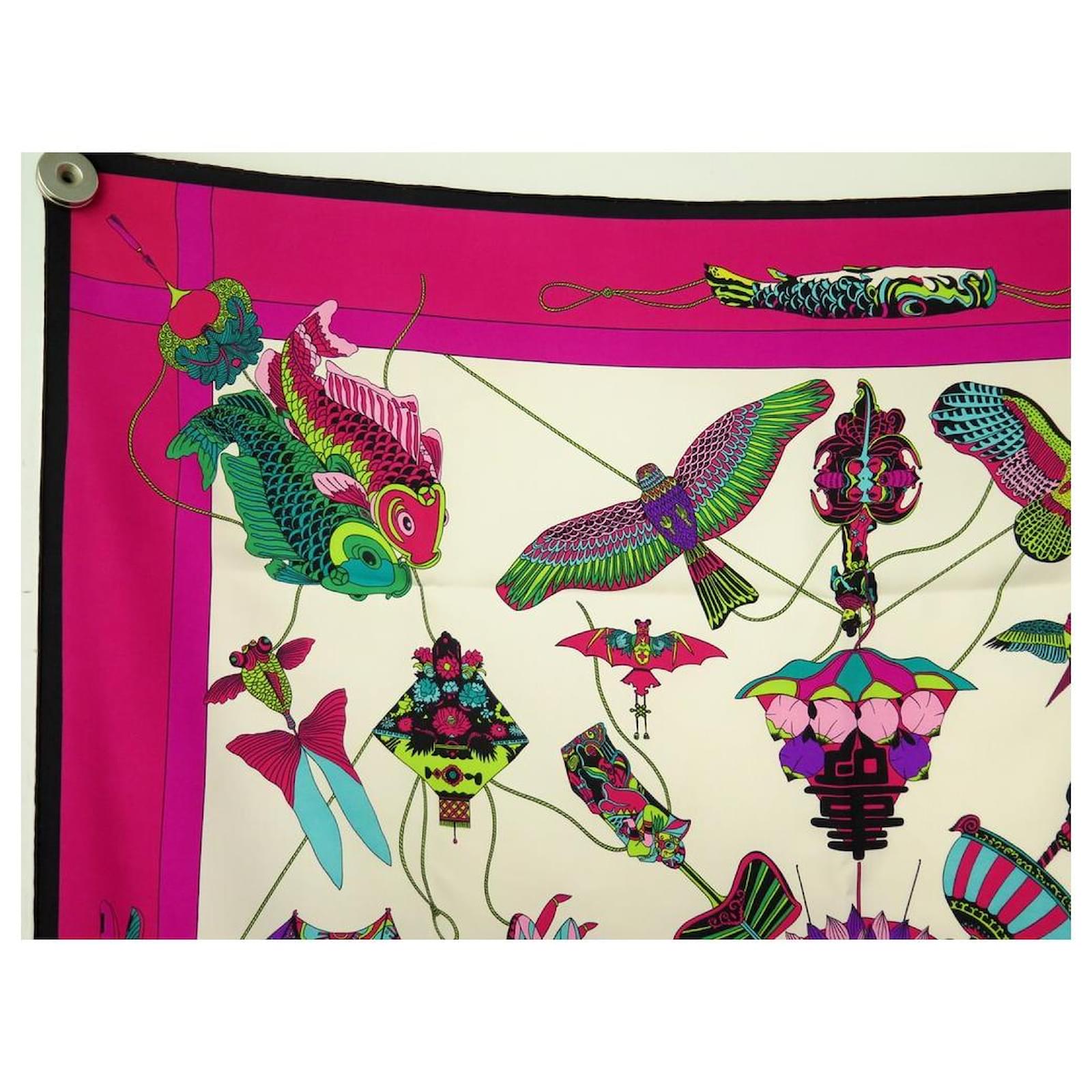 Foulard/Carré/Chale★BANDO FASHION★Soie-roulotté★Silk SCARF seide seda