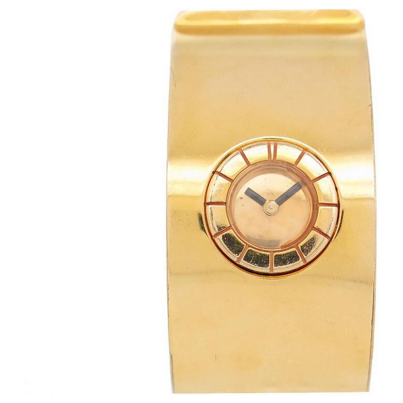 Montre Bracelet Vintage Plaquée Or - Mécanique, Pour Femme - Bon état