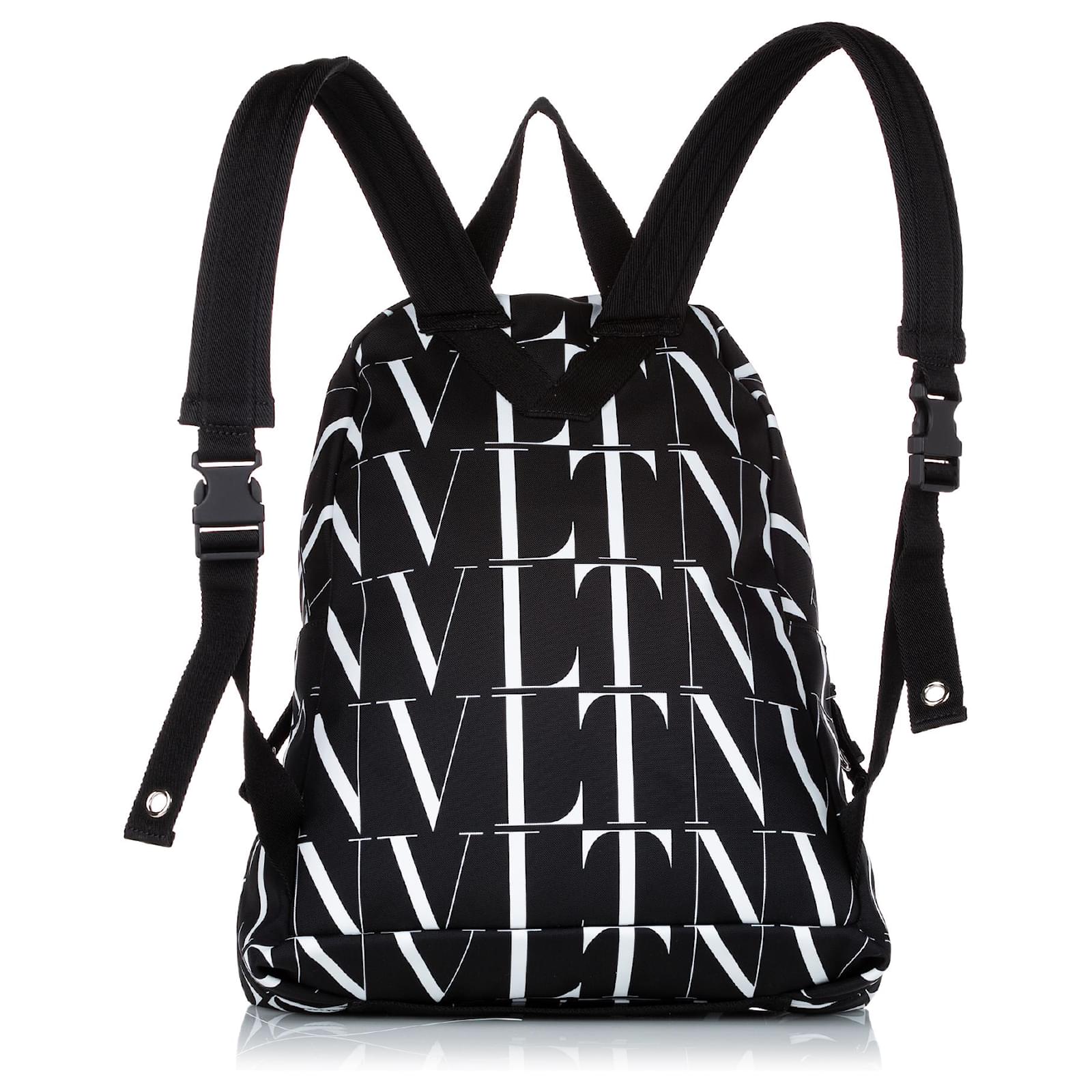 Black Valentino VLTN Times Nylon Backpack