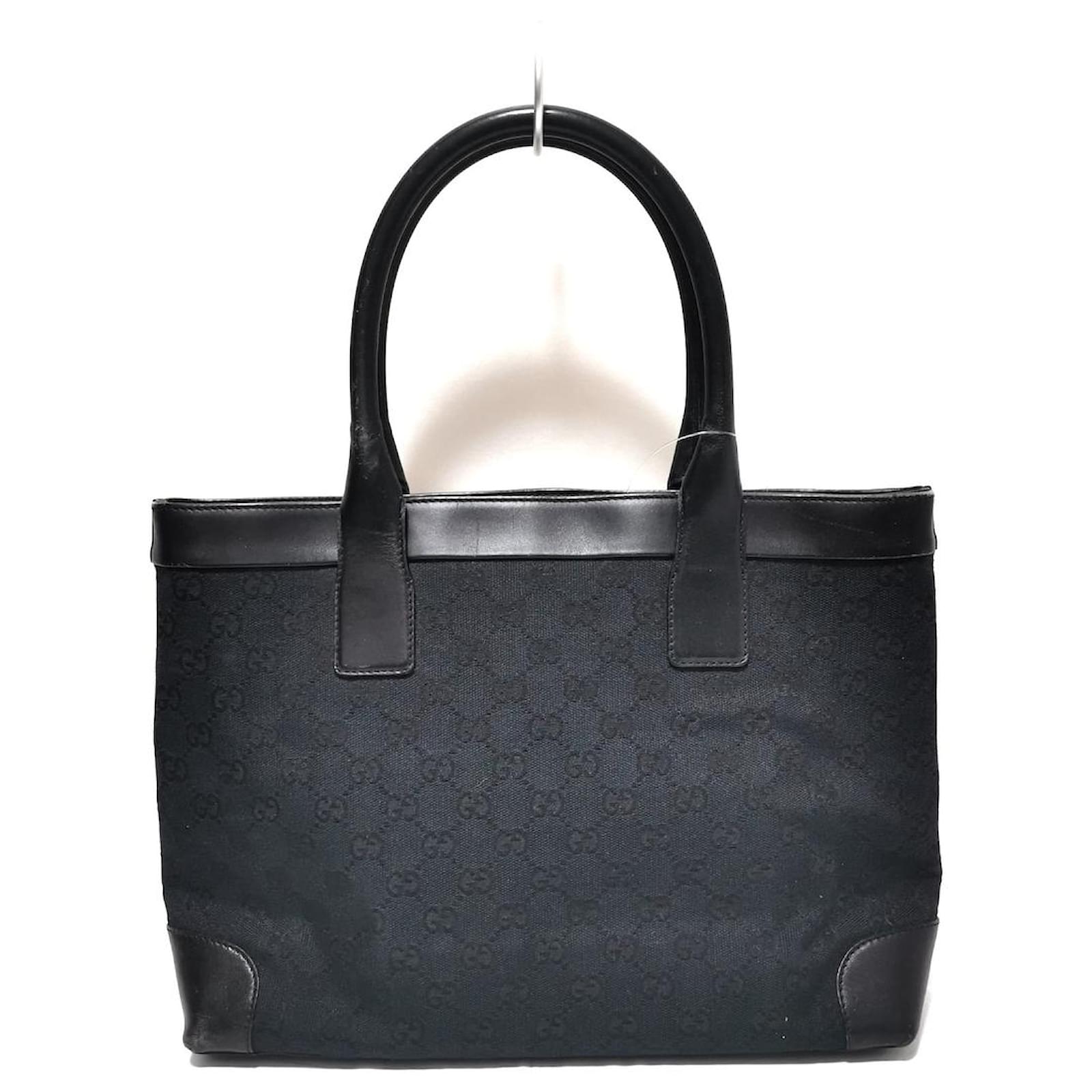 Gucci GG pattern Black Leather ref.471626 - Joli Closet