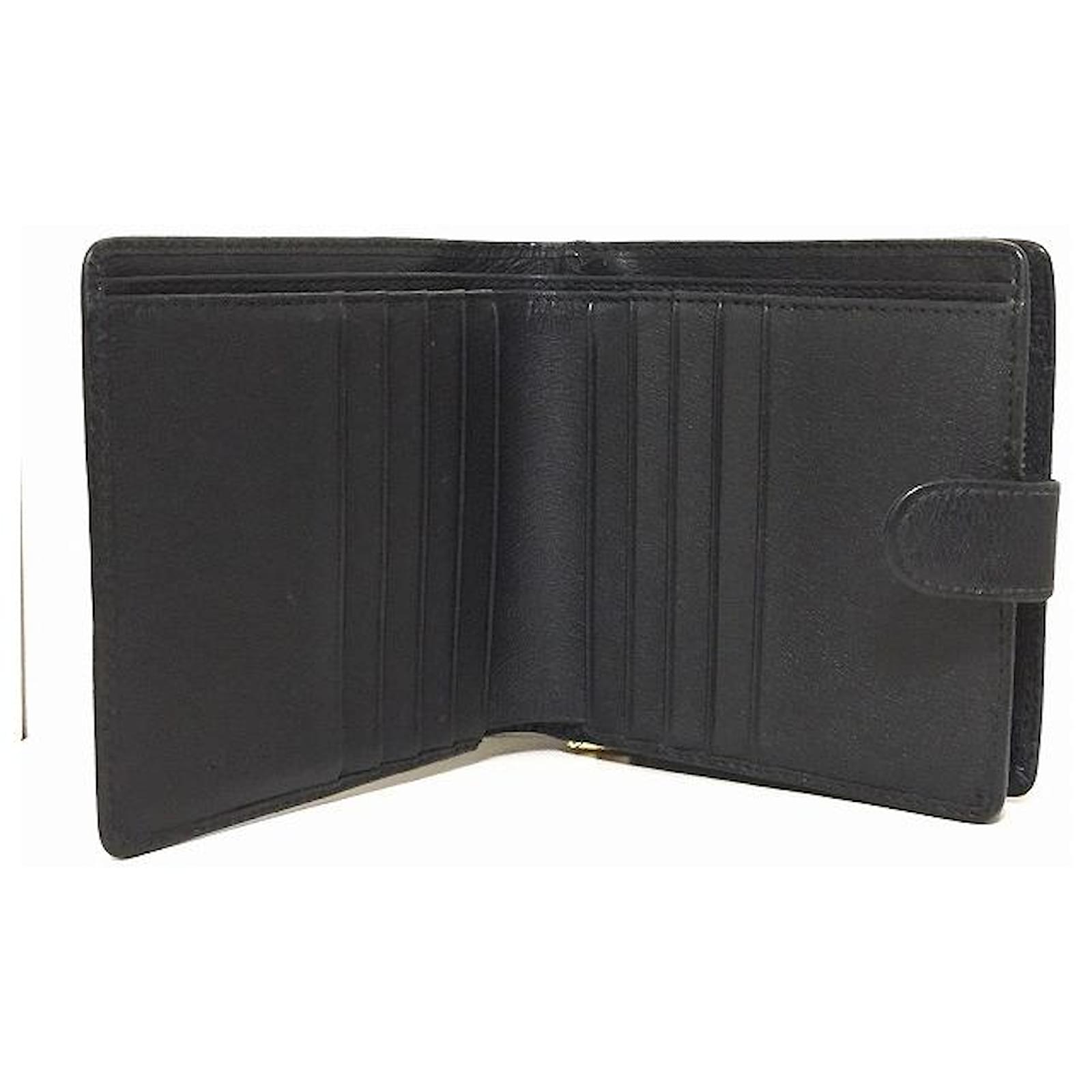 Loewe Wallet Black Leather ref.471637 - Joli Closet