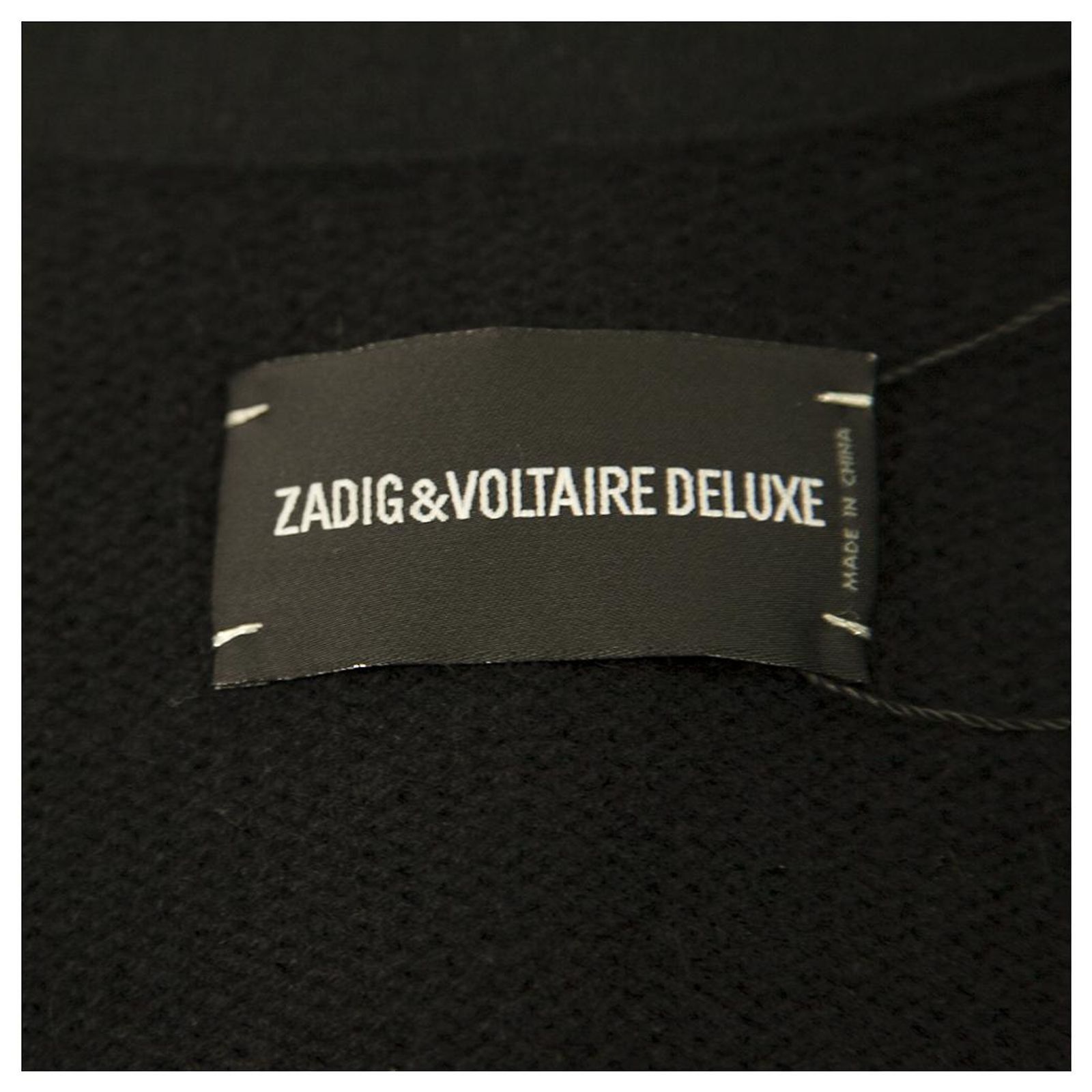 Gilet Cachemire Zadig & Voltaire Avec Franges - Taille M, Gris - Occasion Très Bon état