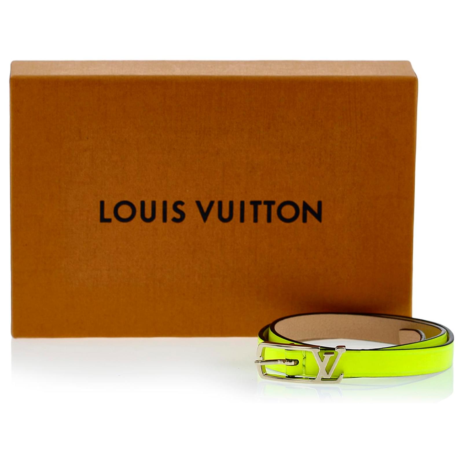 Louis Vuitton Green Neogram Bracelet Silvery Light green Leather