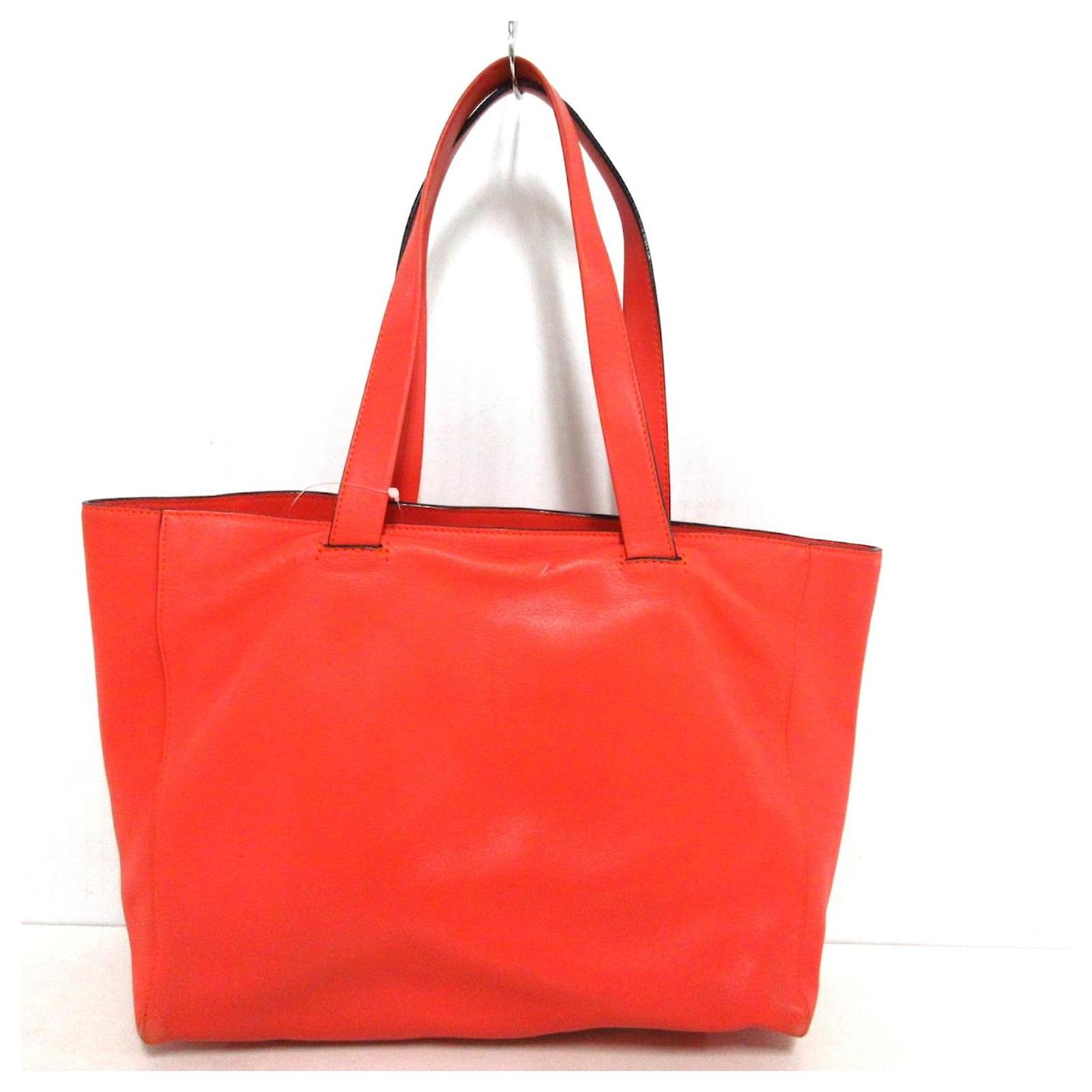Loewe Tote bag Orange Leather ref.472335 Joli Closet