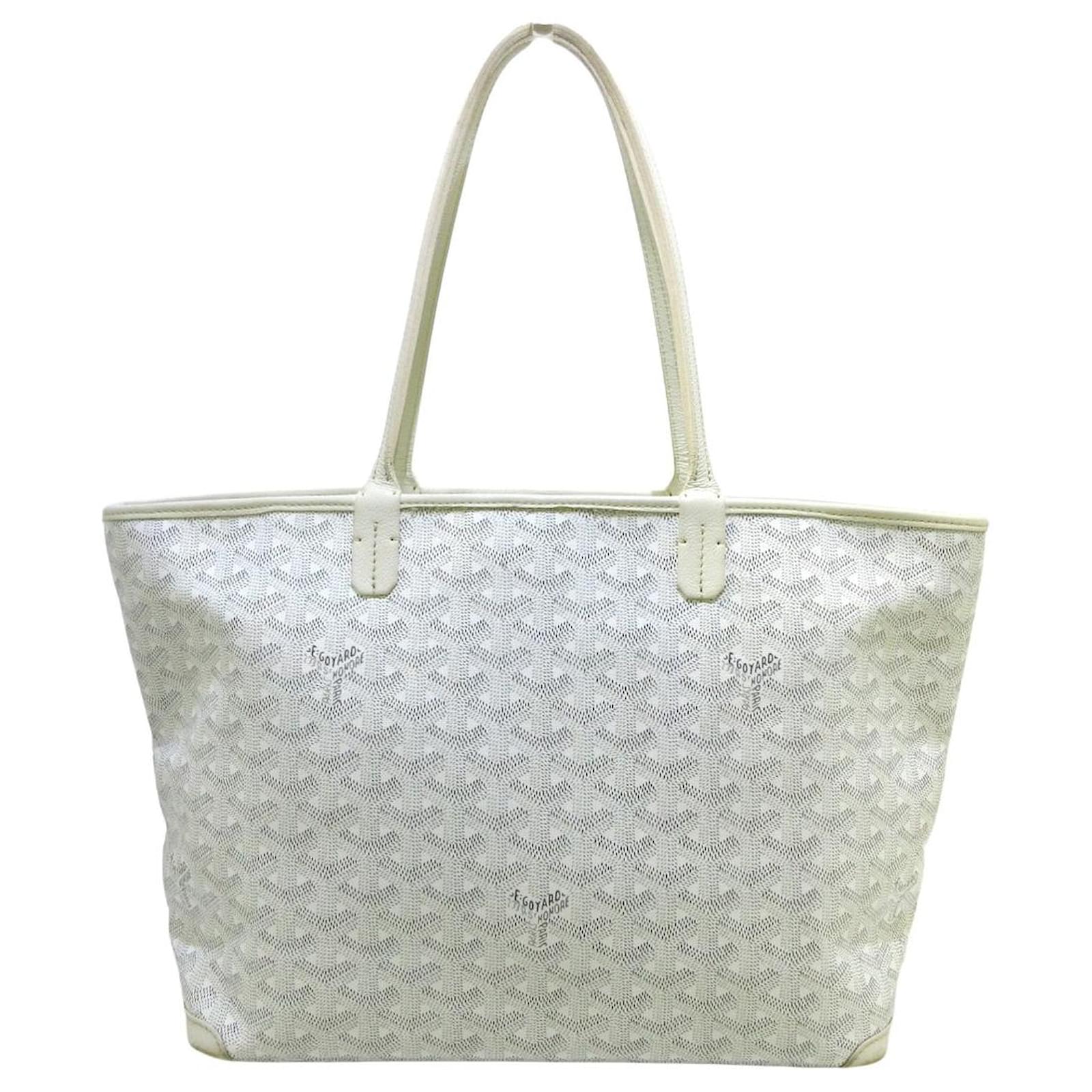 SAC BANDOULI??RE GOYARD Toile Blanc ref.472370 - Joli Closet