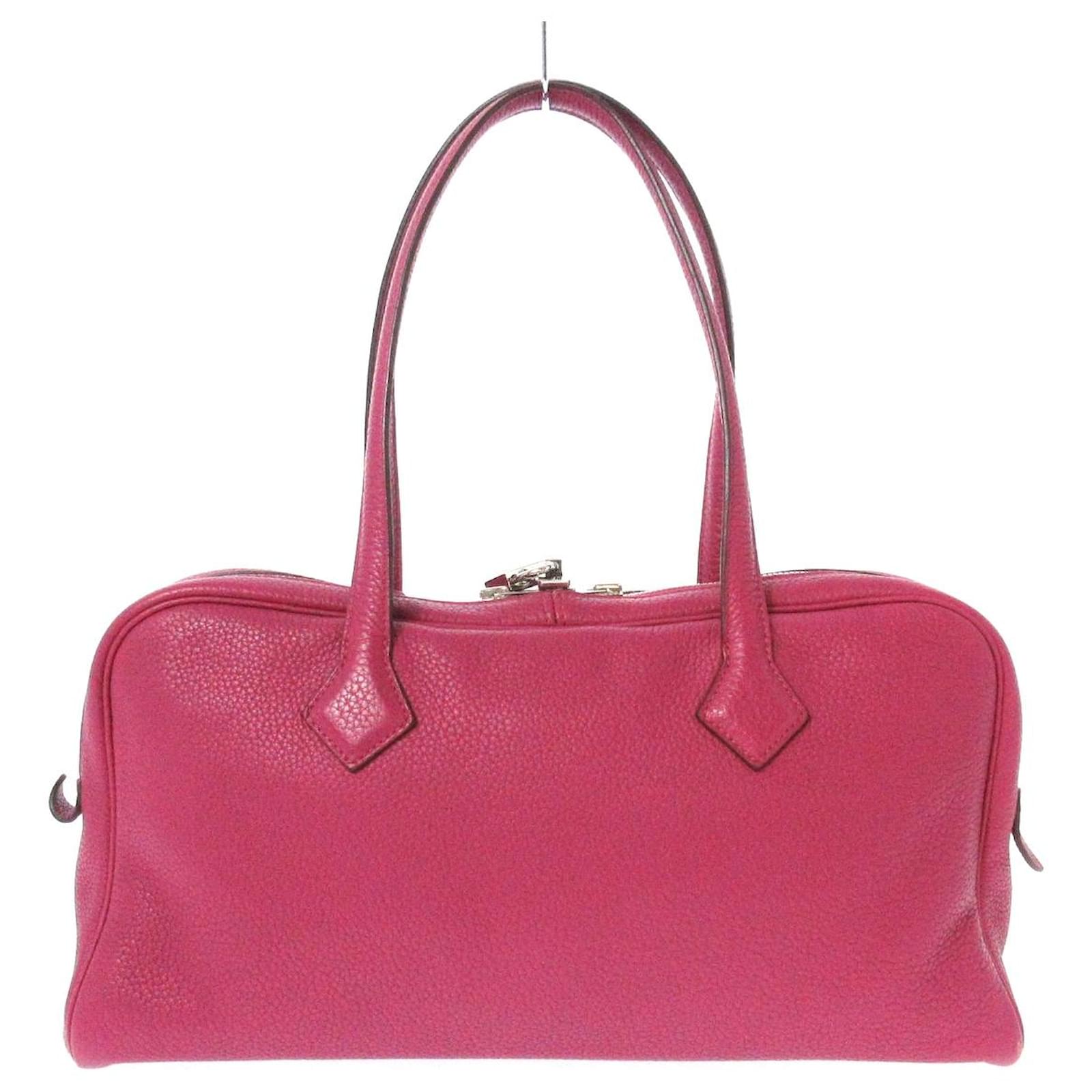 Hermès Victoria Pink Leather ref.472784 - Joli Closet