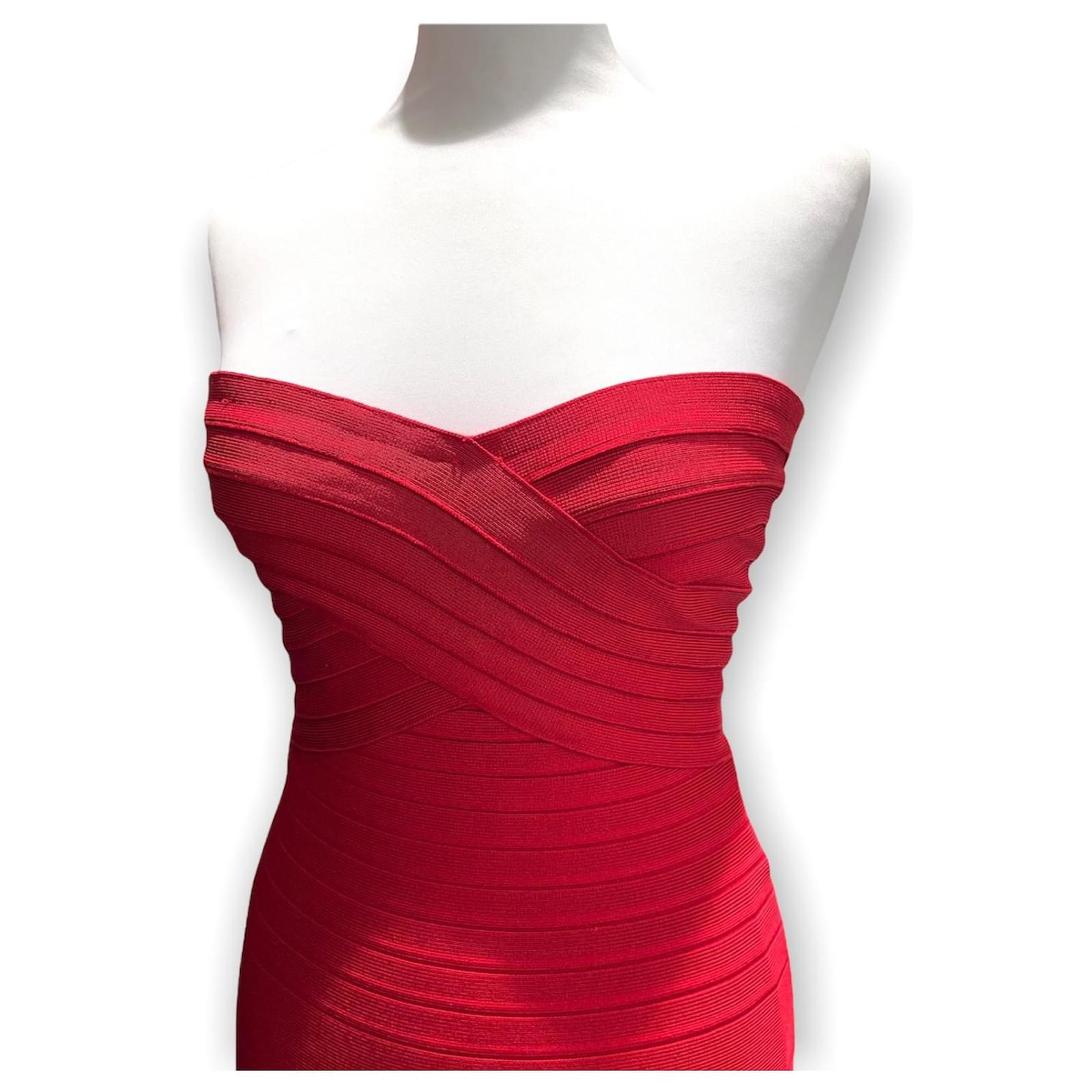 The Latest Fashion Herve Leger Red Dress