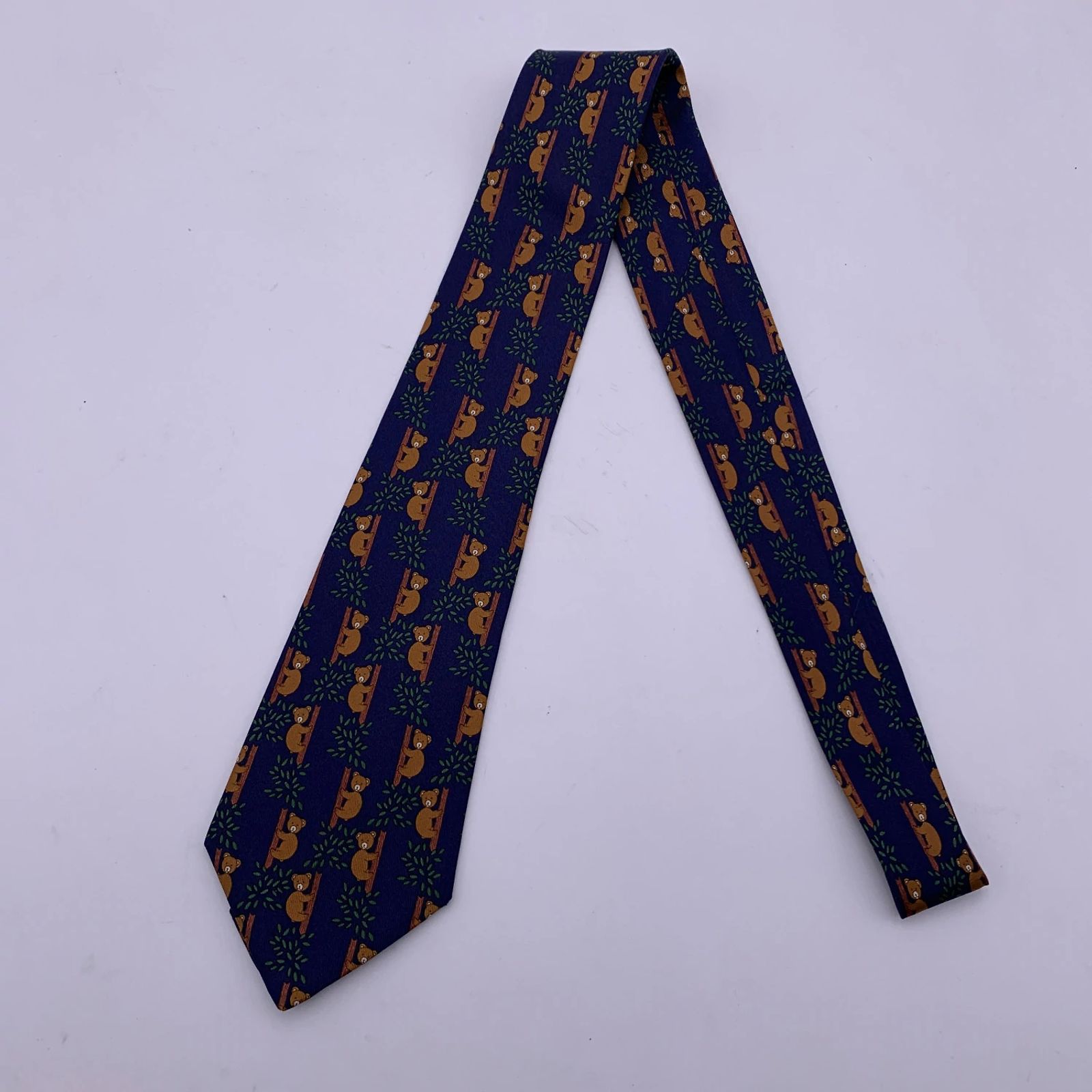 Cravate Hermès En Soie - Modèle 747 MA (70930) - Multicolore - Occasion