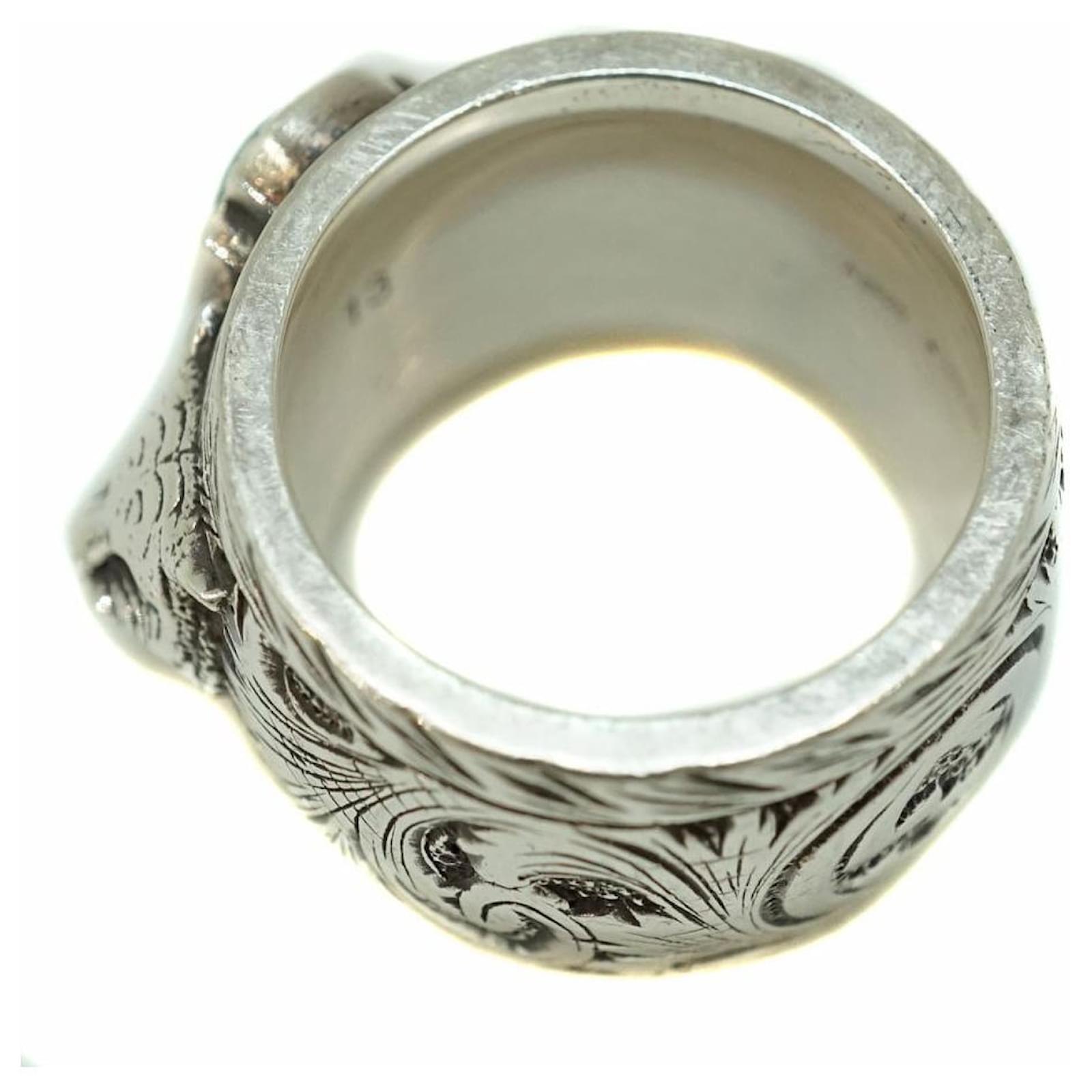 Used] GUCCI [Gucci] 461991 upperr head ring Ring Silver SV925