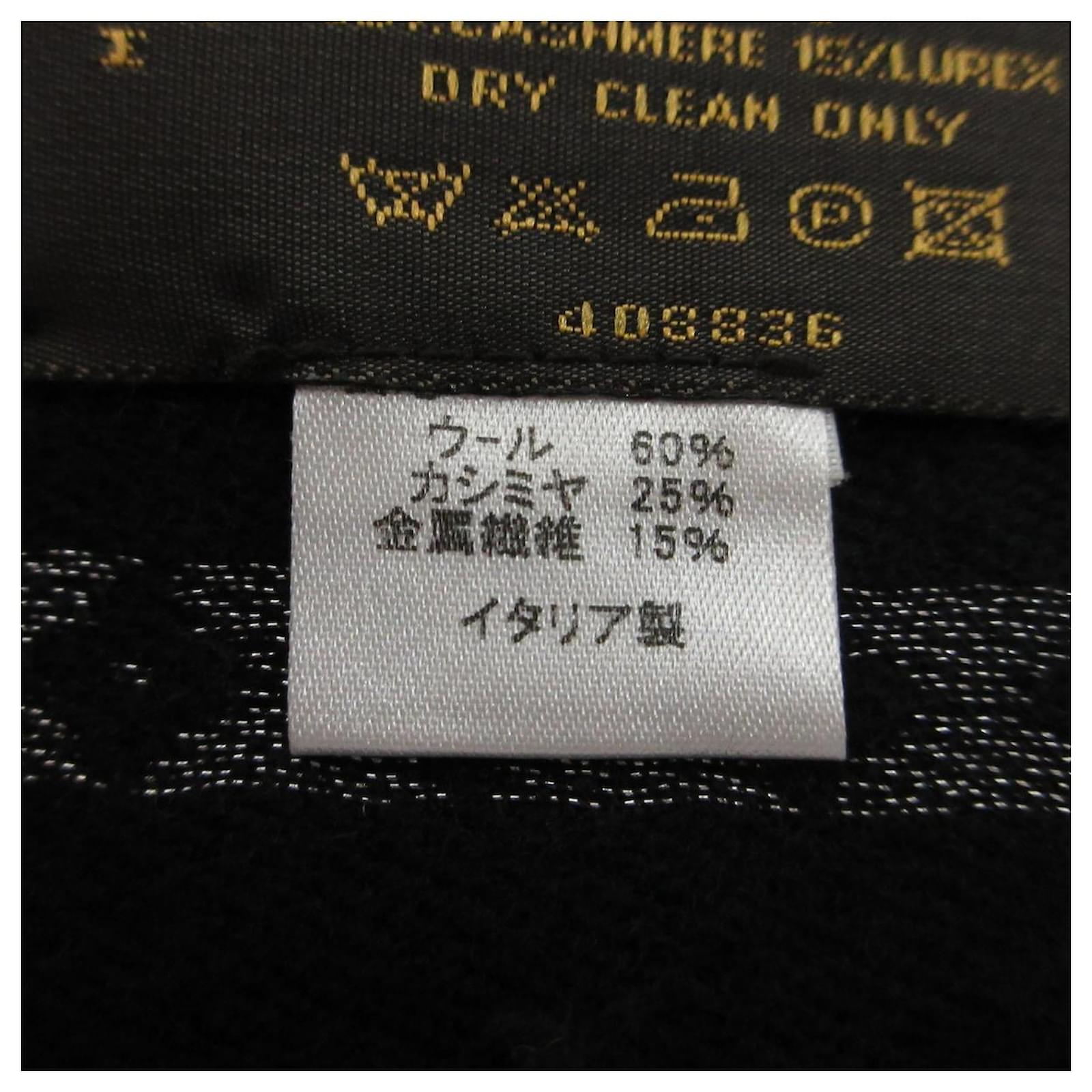 Louis Vuitton Scarf Black Wool ref.473959 - Joli Closet