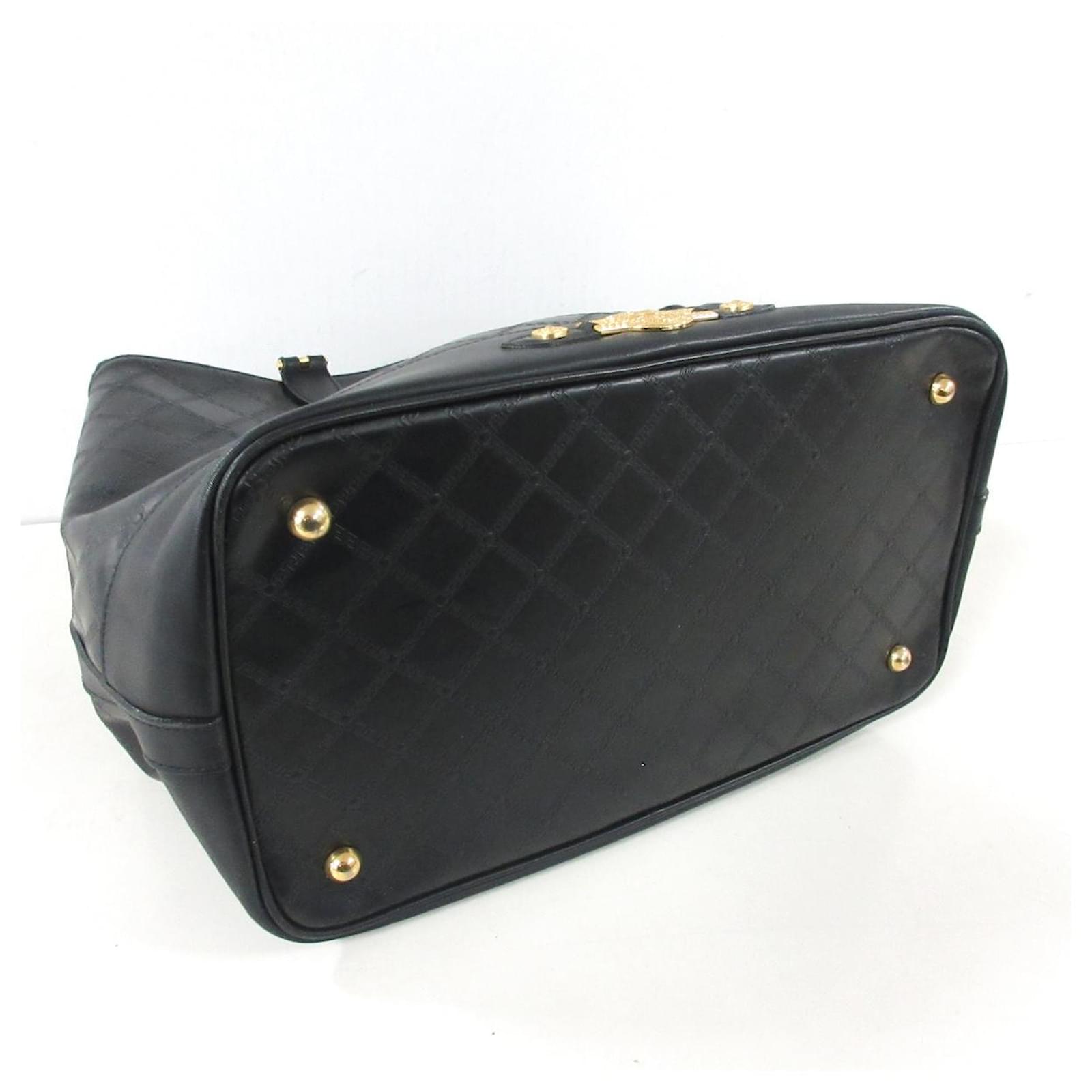 Versace Travel bag Black Leather ref.474069 Joli Closet