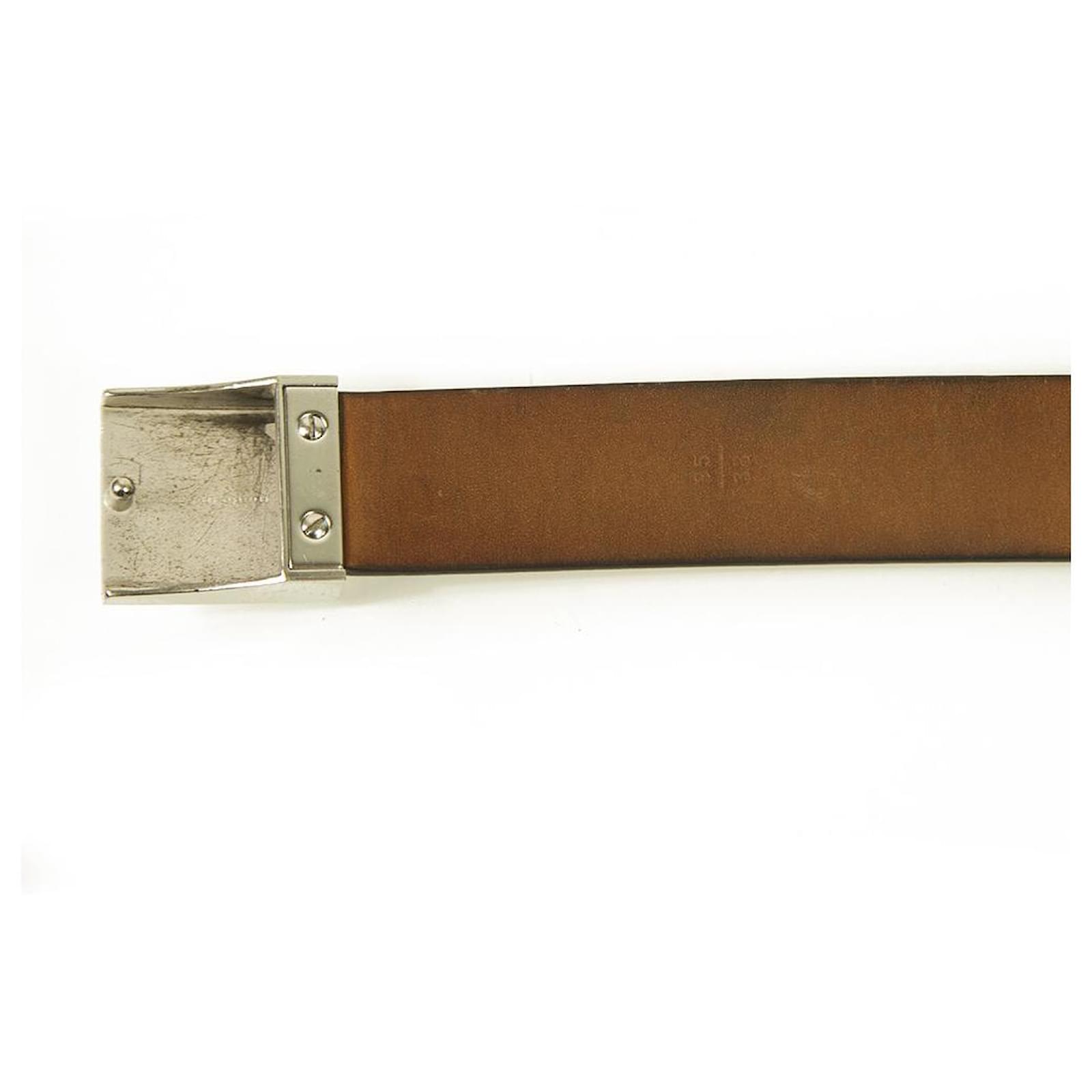 Authentic Louis Vuitton belt Brown Monogram Leather size 95/38