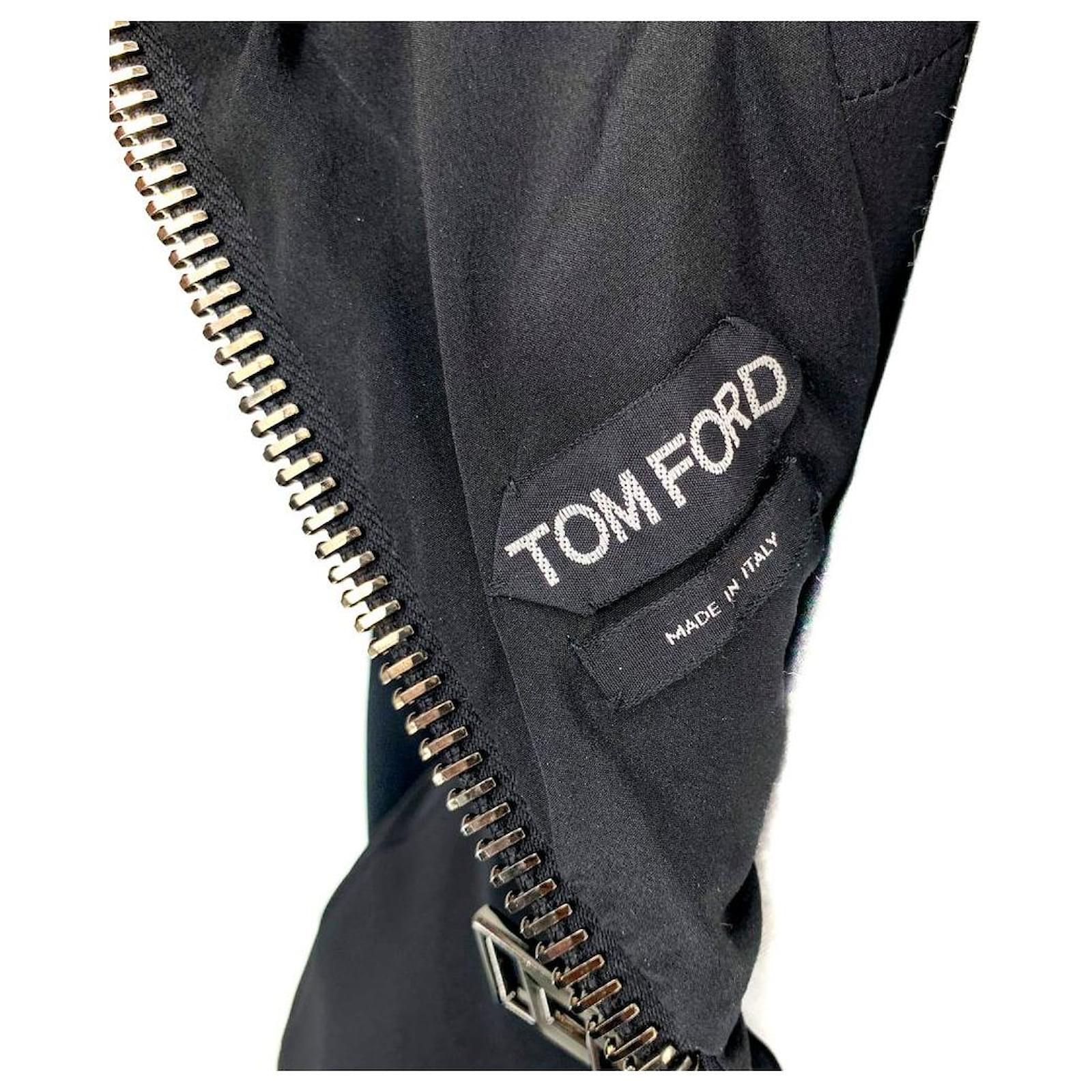 Tom Ford iconic backless zip dress in black Viscose Cellulose fibre  ref.JC474354 (Sold) - Joli Closet