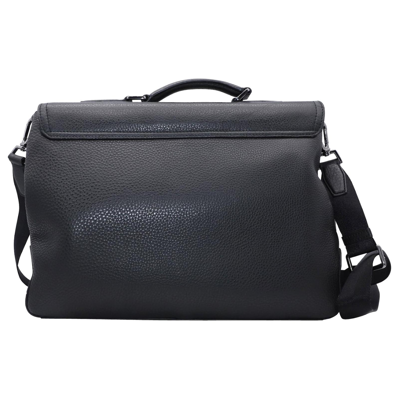 Hugo Boss Leather Briefcase in Black Leather ref.474774 Joli Closet
