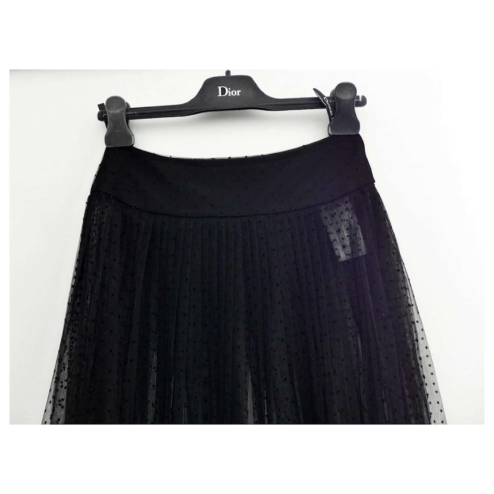 dior skirt black