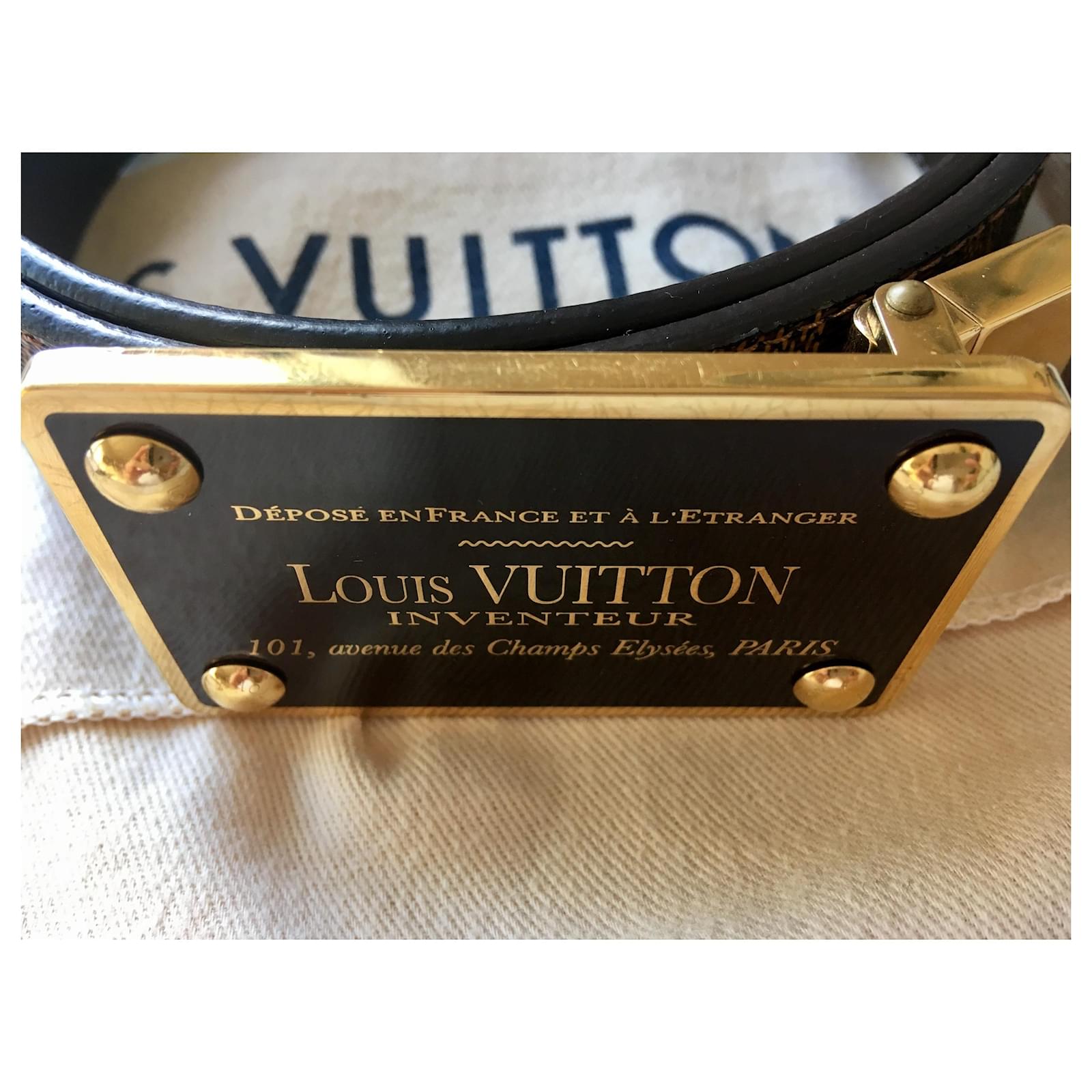 Louis Vuitton Inventeur Brown Gold hardware Gold-plated Cloth ref